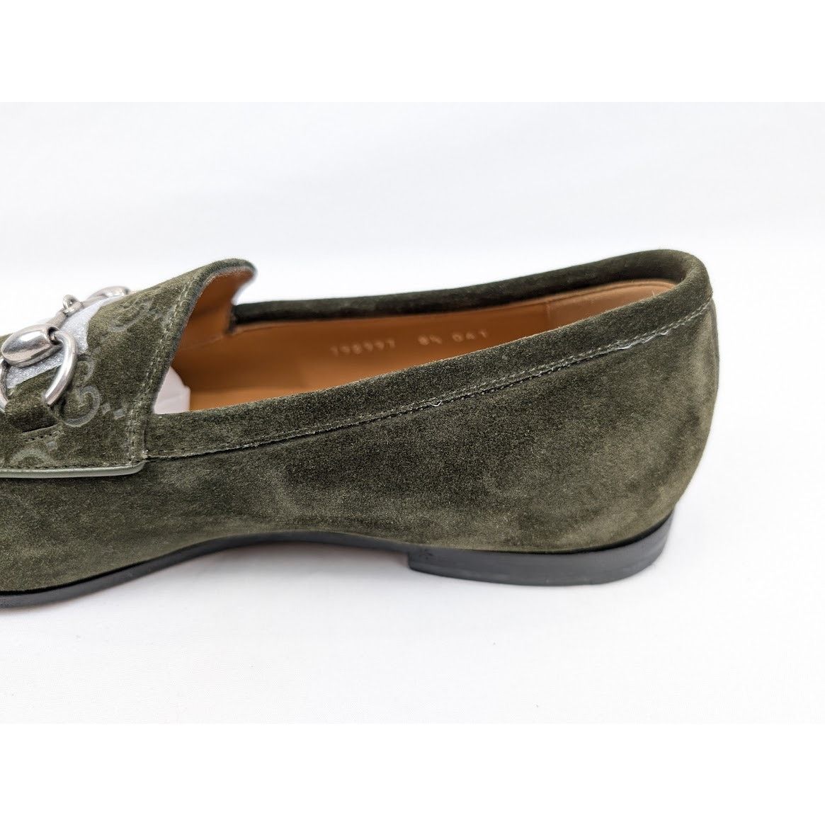 Gucci o1rshd1 Luxury Suede Loafers in Violet Green Size US 9 / EU 42 - 6 Thumbnail