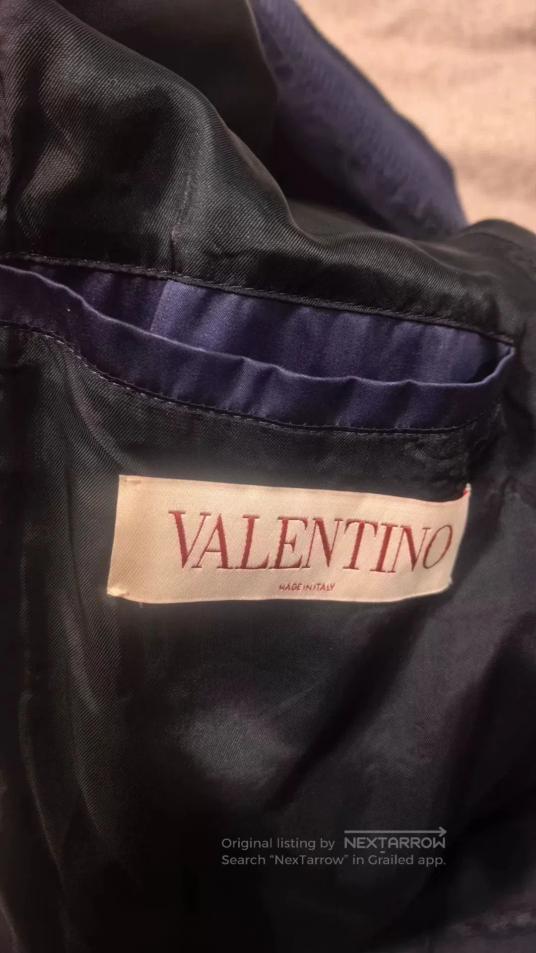 Valentino Valentino Men's Navy Pilot Jacket. Size US M / EU 48-50 / 2 - 4 Thumbnail