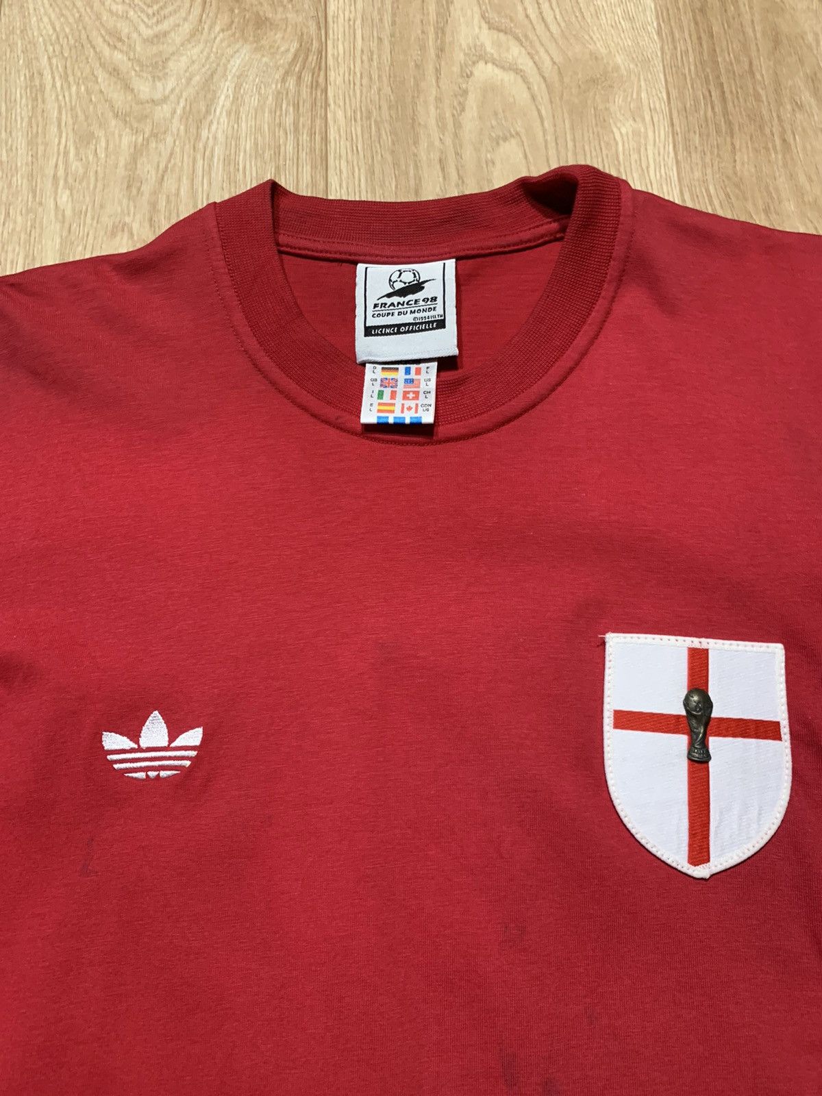 Adidas Vintage Adidas France 98 Coupe Du Monde T-Shirt Size US L / EU 52-54 / 3 - 7 Thumbnail