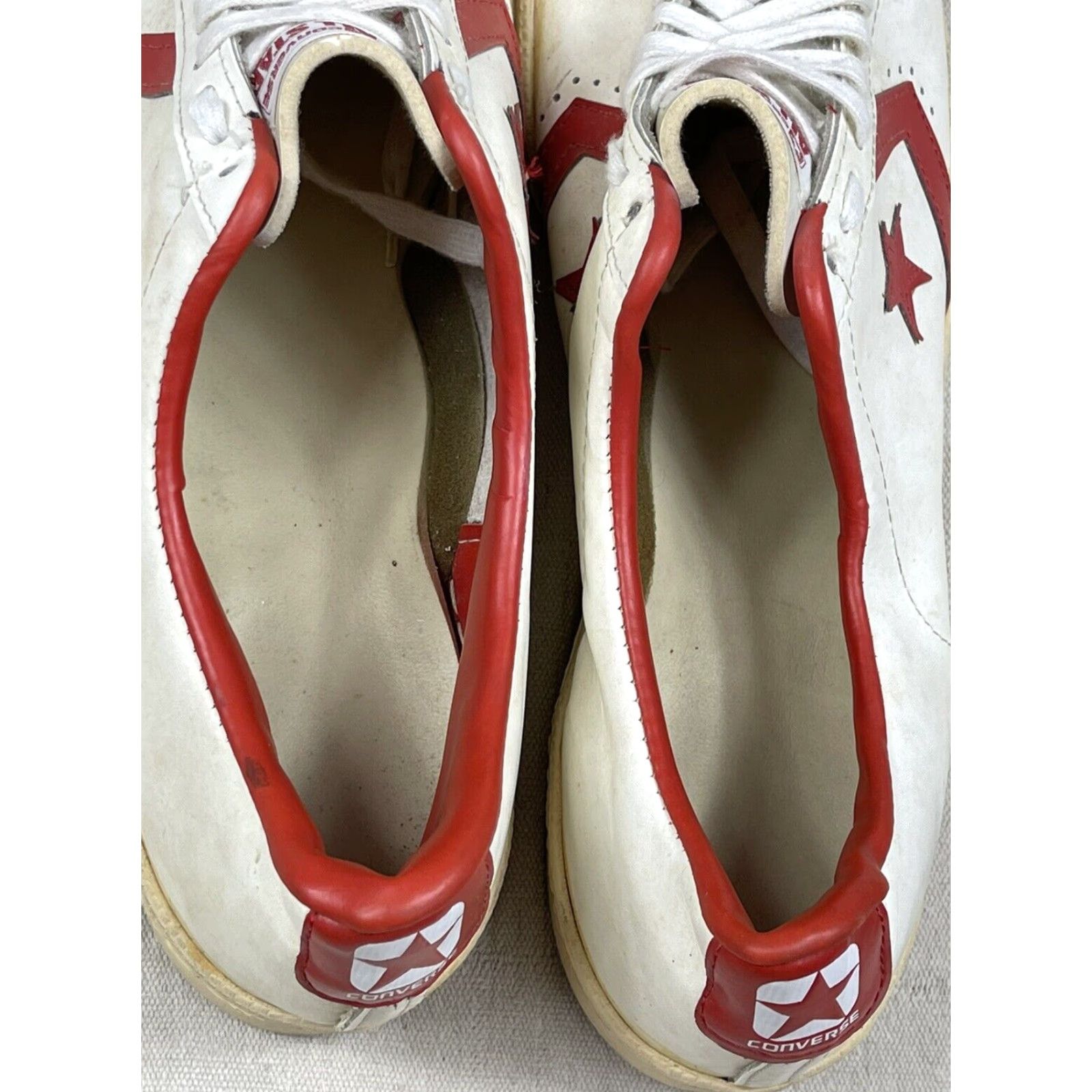 Converse VINTAGE Converse One Star Low Top Basketball Shoes USA Leather 17 Red Men Sixers Irving Star Sneaker University Basketball Shoe Size US L / EU 52-54 / 3 - 5 Thumbnail