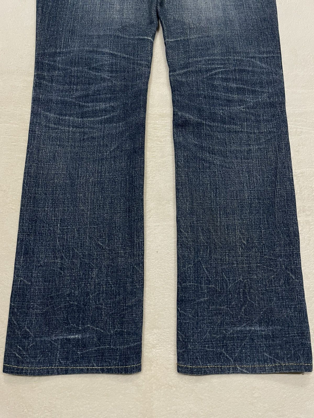 Japanese Brand Vintage Japanese Brand Straight Cut Distressed Faded Jeans Size US 30 / EU 46 - 14 Thumbnail