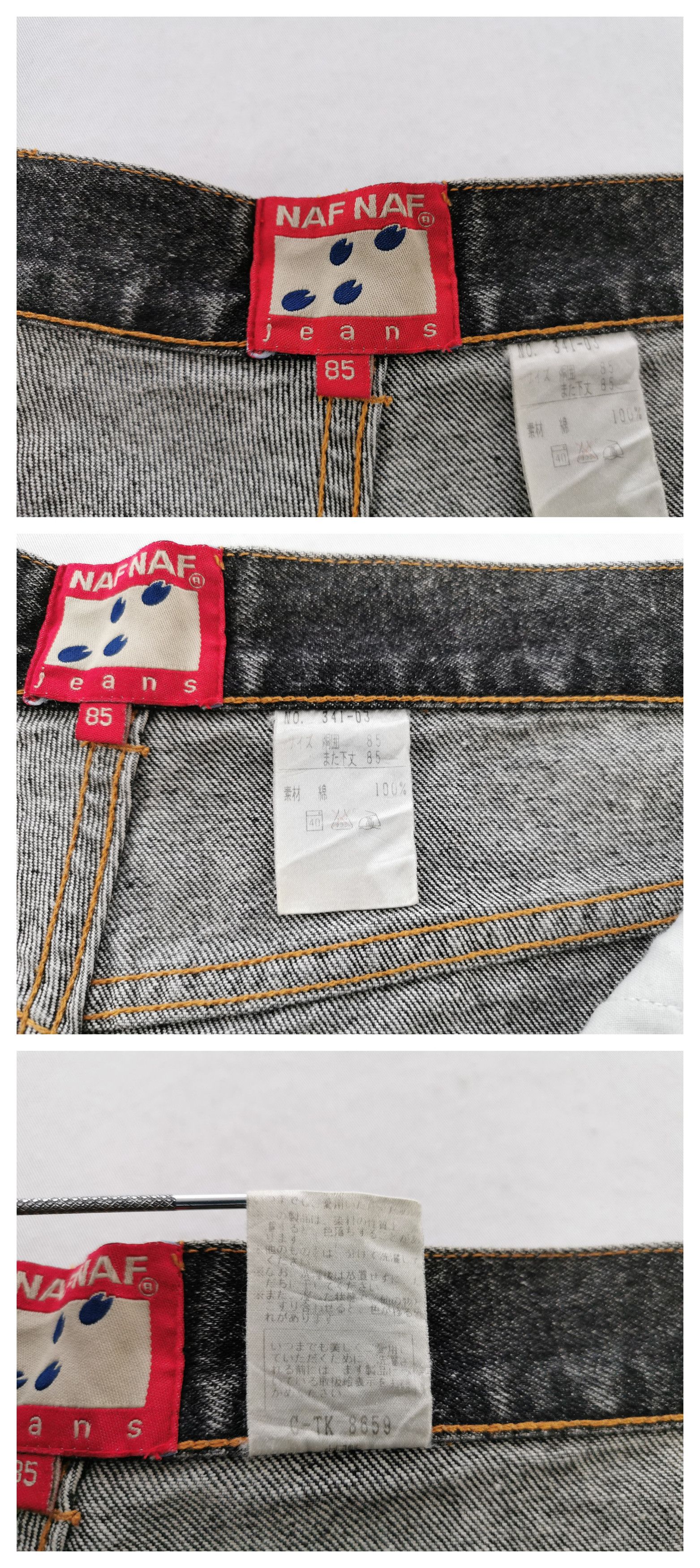 Designer × Issey Miyake Vintage 90s Naf Naf X Issey Miyake Denim Jeans Size 34 Size US 34 / EU 50 - 9 Thumbnail