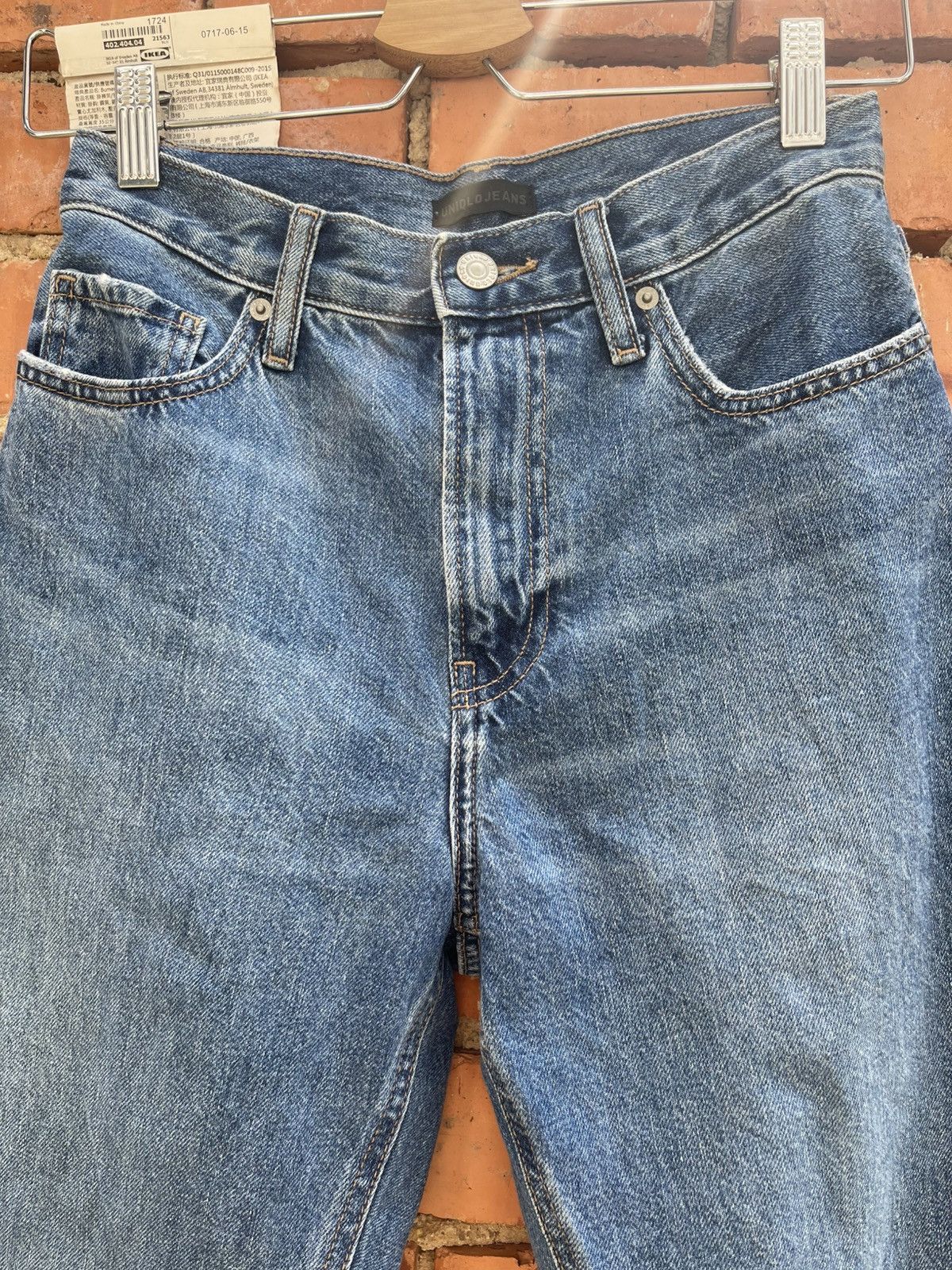 Uniqlo Uniqlo Distressed Washed Blue Straight Fit Jeans Size US 26 / EU 42 - 3 Thumbnail