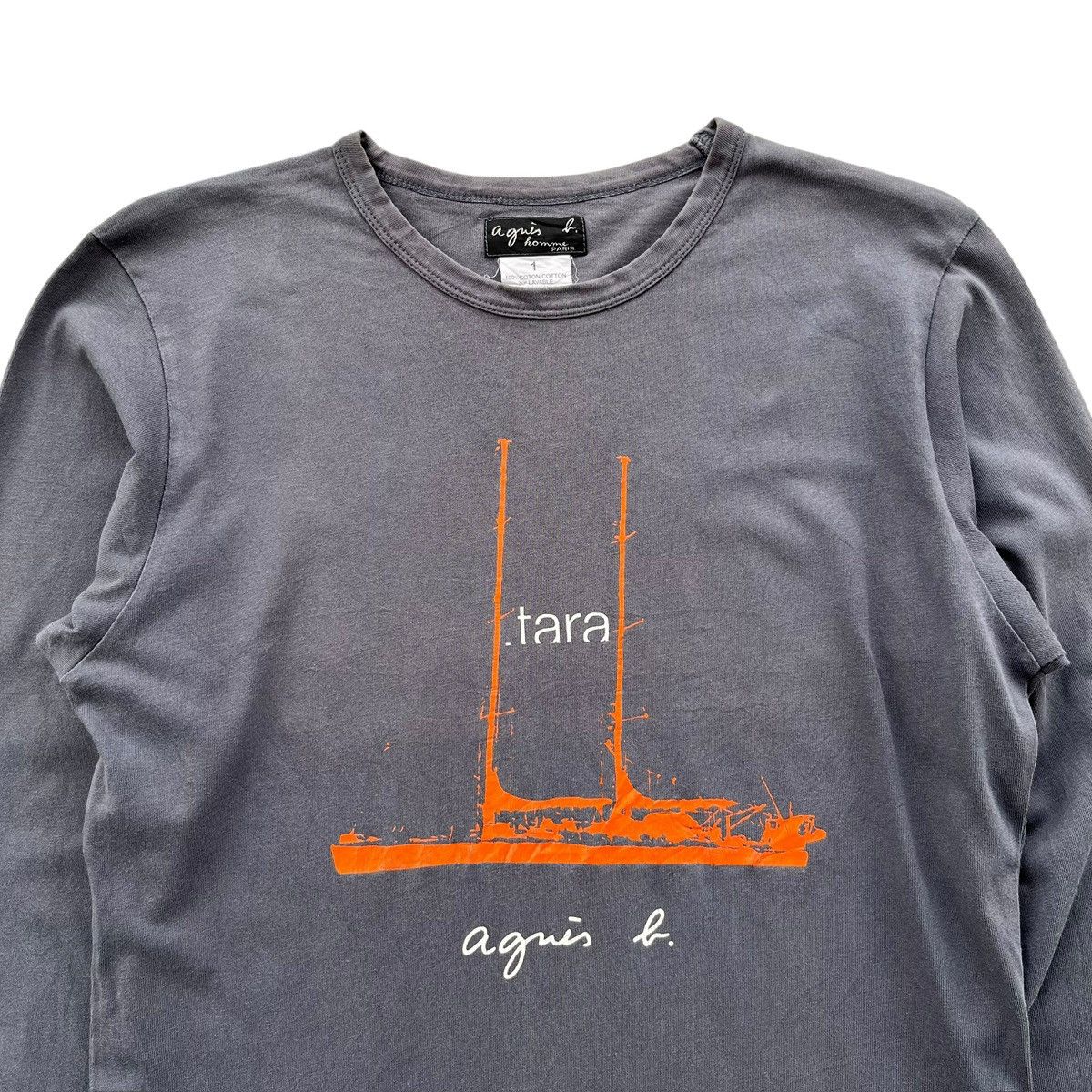 agnes b. Vintage 90s Agnes b. Paris Longsleeve Size US L / EU 52-54 / 3 - 2 Thumbnail