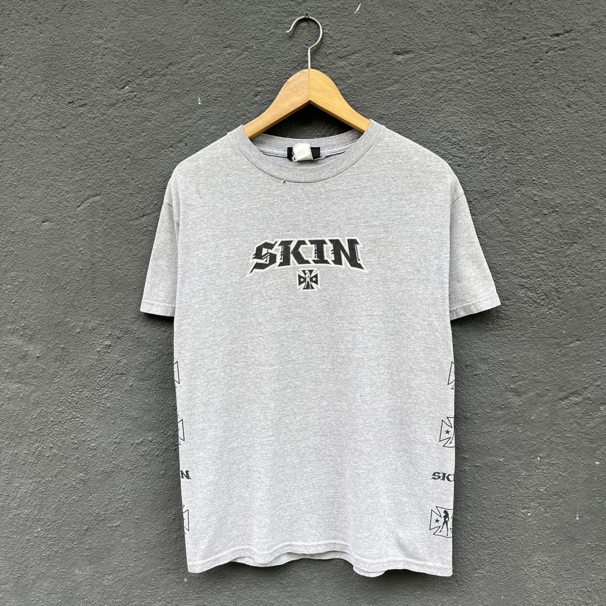 Hook-Ups Thrashed Vintage Skin Industries Skateboard Brand Tee Size US M / EU 48-50 / 2 - 5 Thumbnail