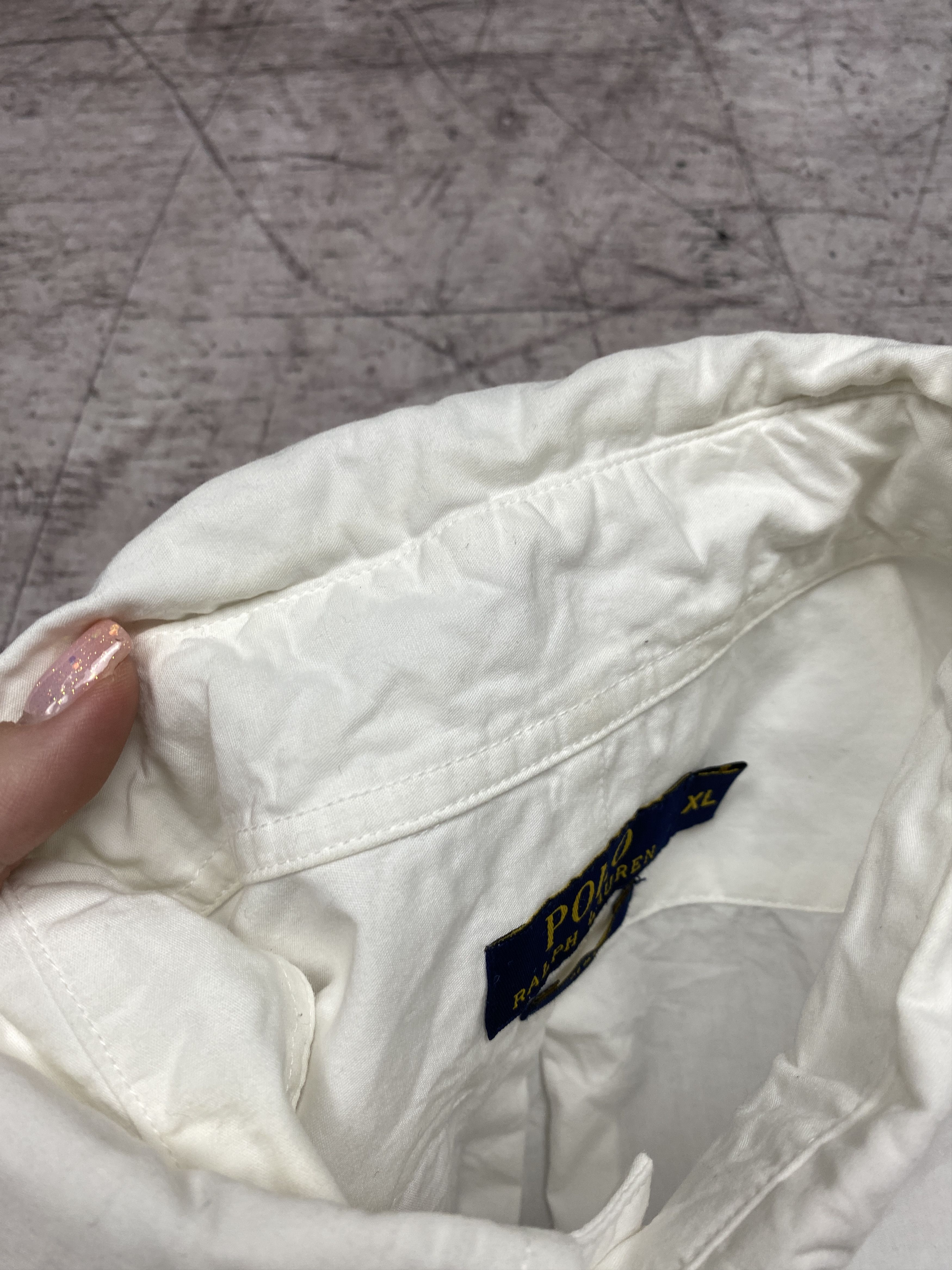 Polo Ralph Lauren × Ralph Lauren Polo Ralph Lauren Vintage Mens White Shirt Size US XL / EU 56 / 4 - 5 Thumbnail
