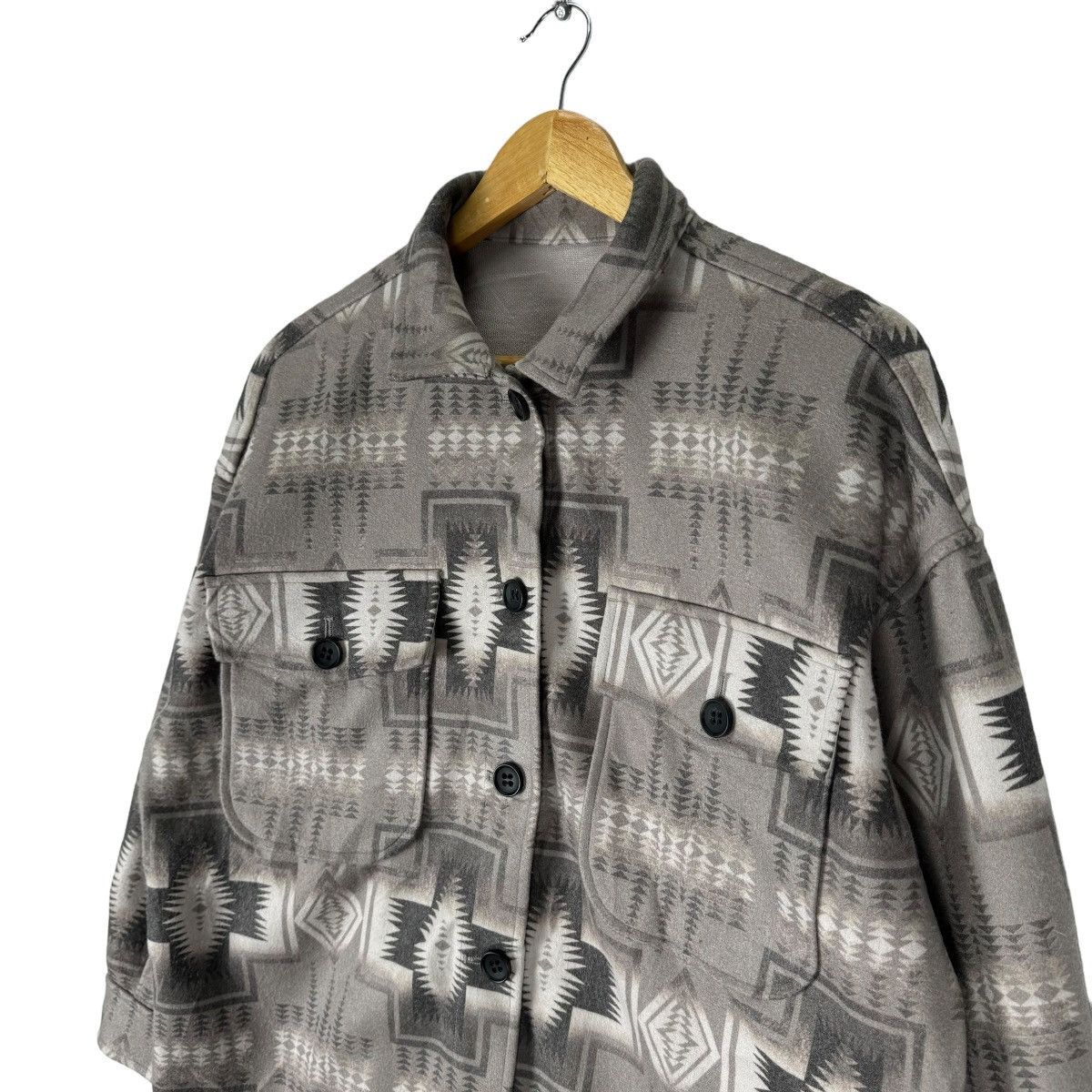 Ciaopanic × Native ❄️CIAOPANIC NATIVE AZTEC BUTTON FLANNEL JACKET Size S / US 4 / IT 40 - 4 Thumbnail