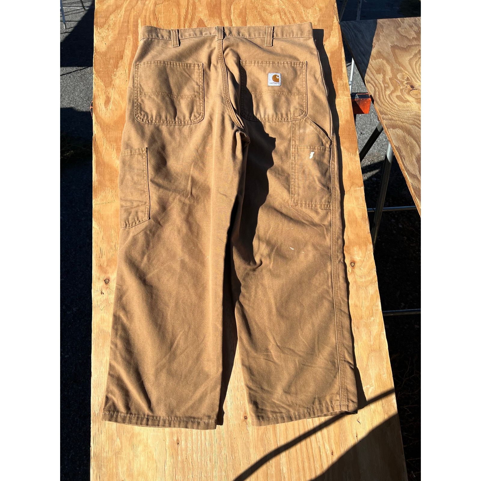 Carhartt Carhartt Jeans Mens 34x25 Brown Carpenter Dungaree Fit Size US 34 / EU 50 - 3 Thumbnail