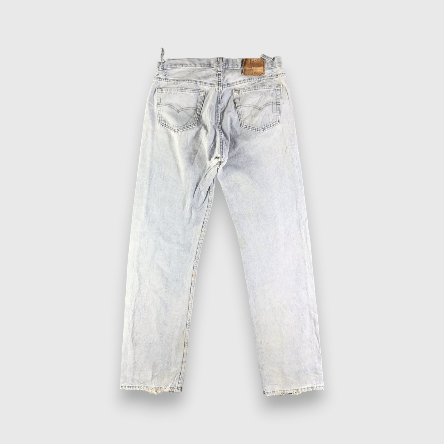 Levi's 90s Vintage Light Wash Levis 501 Jeans-J4365 Size US 34 / EU 50 - 2 Thumbnail