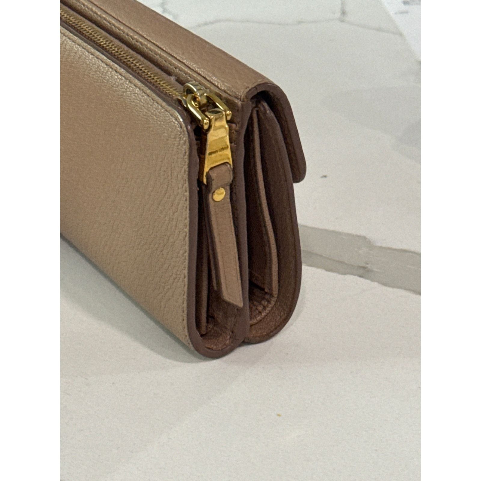 Miu Miu Miu Miu Madras Fiocco Walley in Cammeo Pink/Beige Size ONE SIZE - 12 Thumbnail