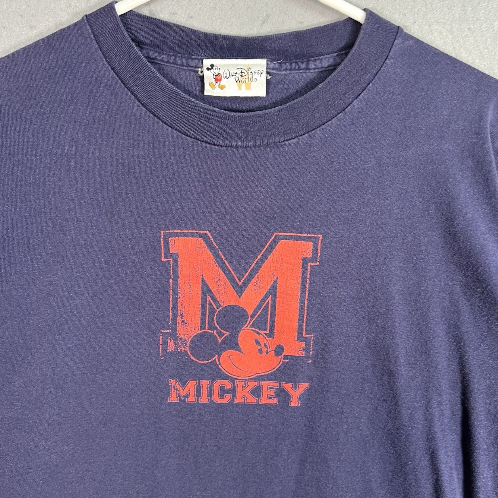 Disney Disney Mickey Mouse Long Sleeve T Shirt Adult Medium Blue Mens Size US M / EU 48-50 / 2 - 5 Thumbnail