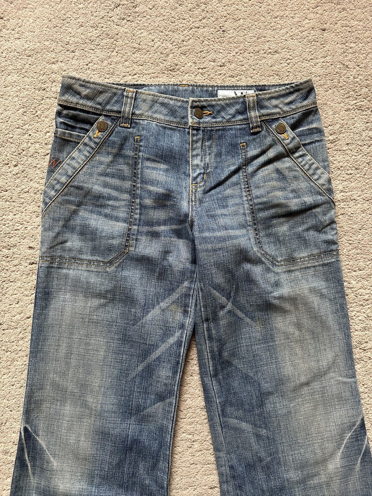 Japanese Brand 2000s LAUTREAMONT vintage Flare Jeans Size US 30 / EU 46 - 4 Thumbnail