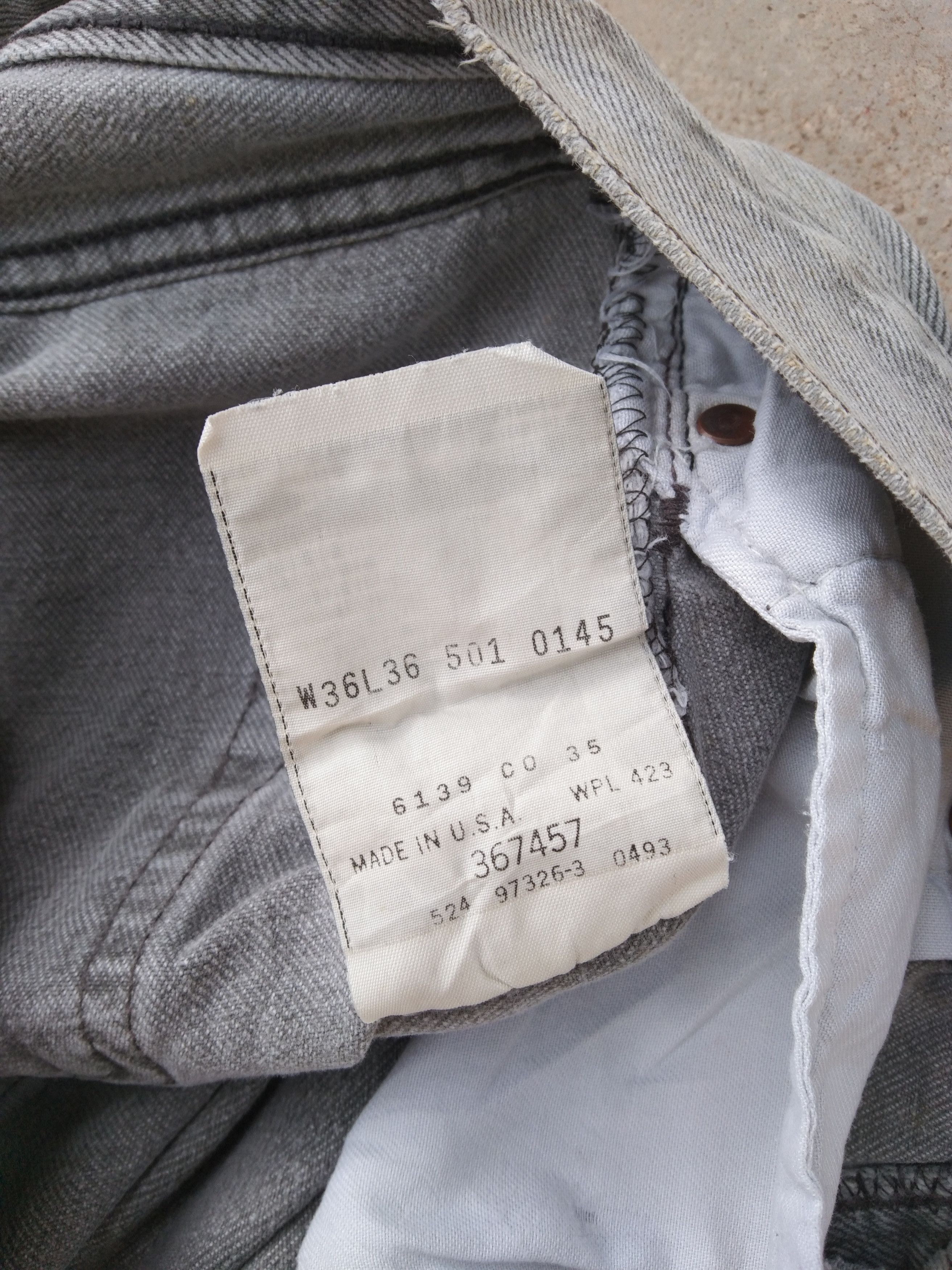 Levi's × Vintage 90s Vintage Levis 501 Made In USA Distressed Jeans 36x29 Size US 36 / EU 52 - 11 Thumbnail