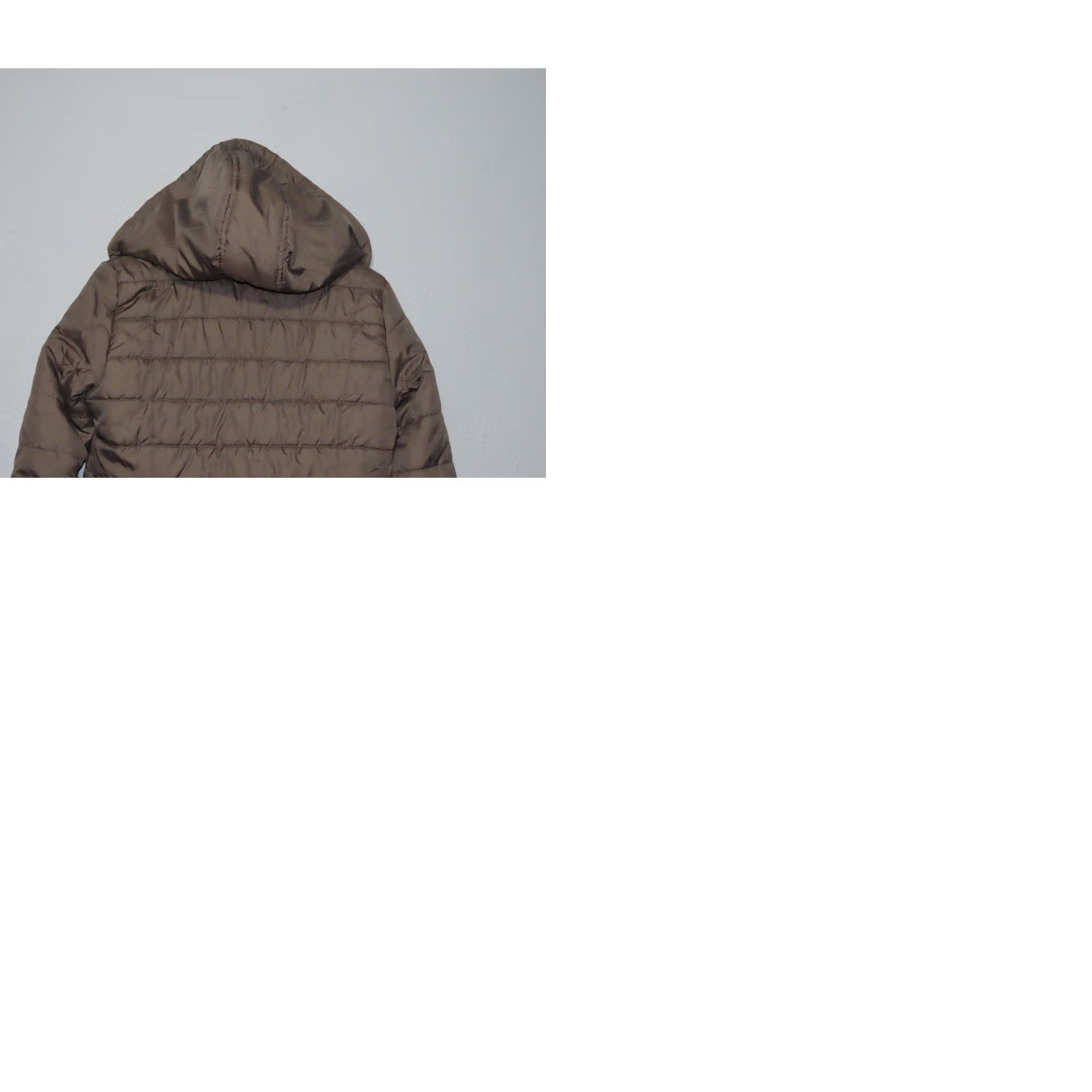 Vintage Rampage Gray Quilted Women's L Hooded Puffer Coat Jacket/Coat Long Sleeve Zip Mid-Length Winter Regular Beanies? Size L / US 10 / IT 46 - 9 Thumbnail