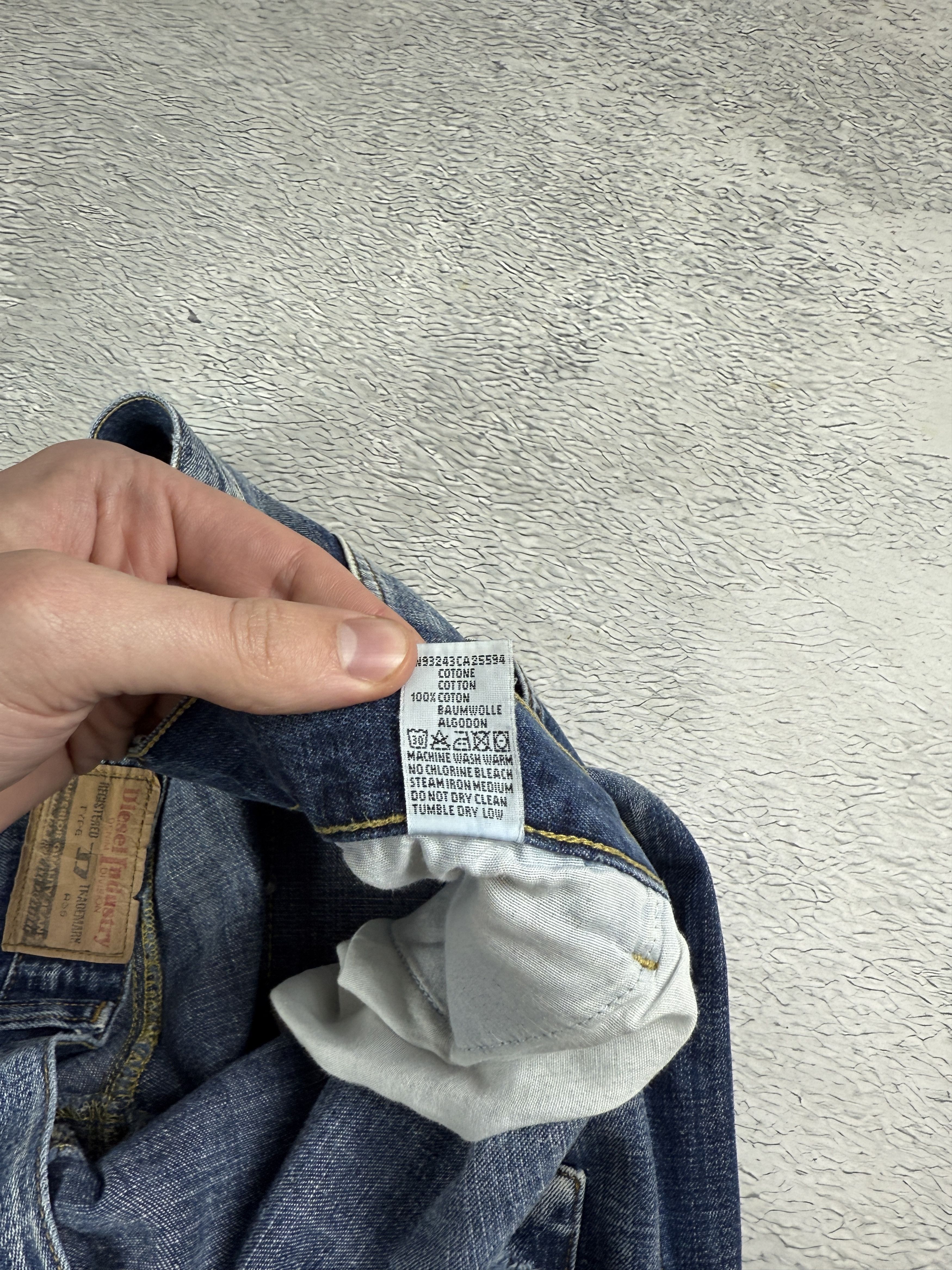 Diesel × JNCO × Japanese Brand Diesel Vintage Jeans Custom Distressed Denim Ripped Opium Size US 34 / EU 50 - 11 Thumbnail