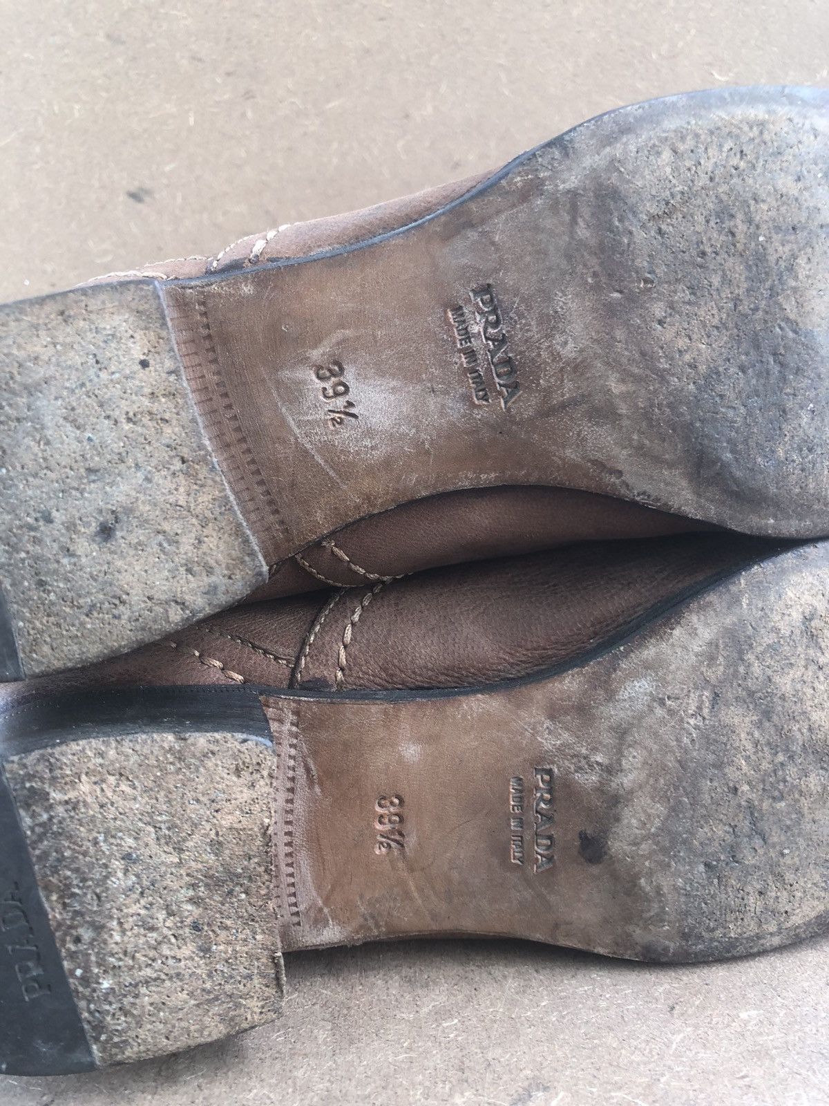 Prada Prada Brown Calfskin Leather Women’s Boots Size 39.5 Size US 9.5 / IT 39.5 - 14 Thumbnail