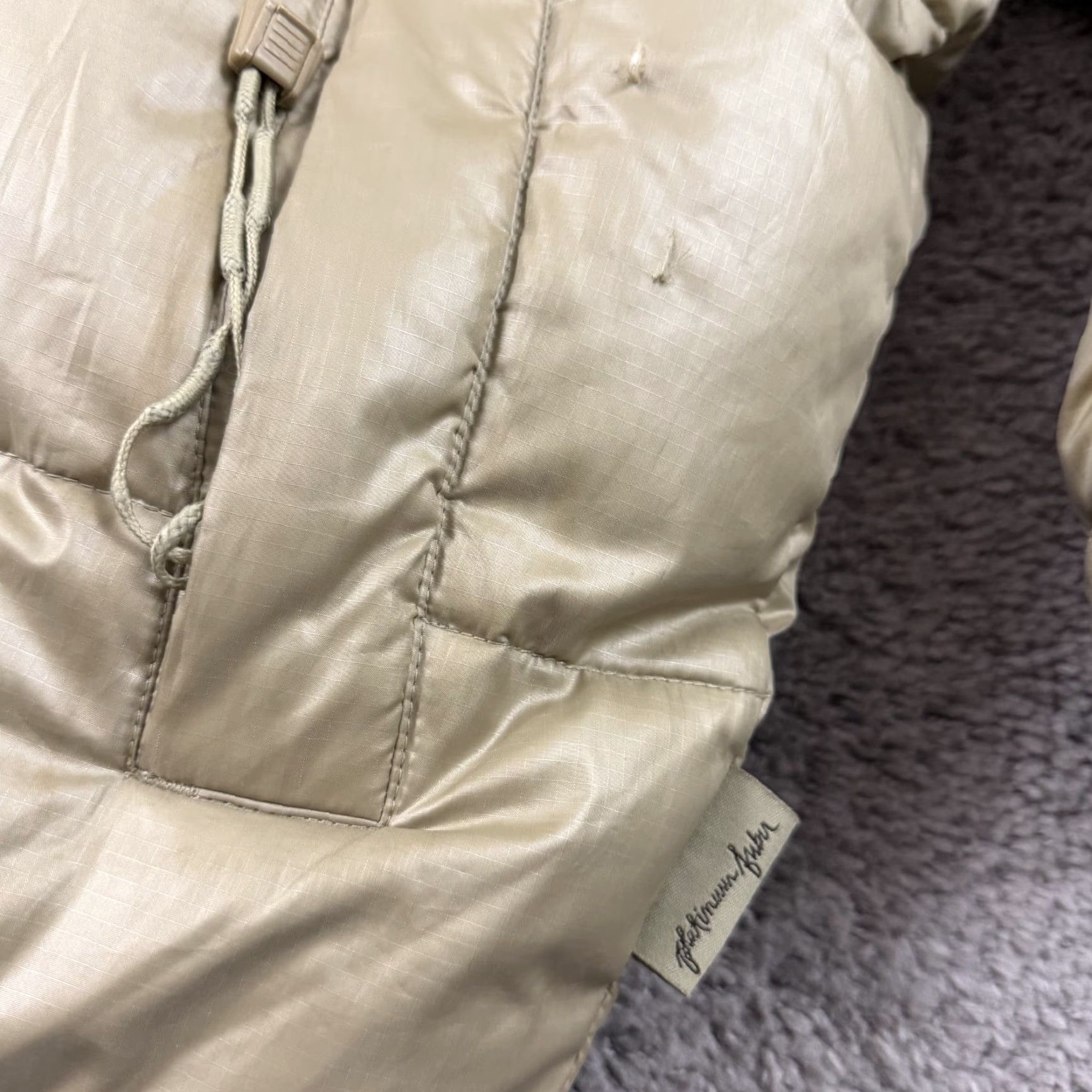 Fubu VINTAGE FUBU Jacket Mens 3XL Down Puffer Full Zip Hooded Gold Size US XXL / EU 58 / 5 - 4 Thumbnail
