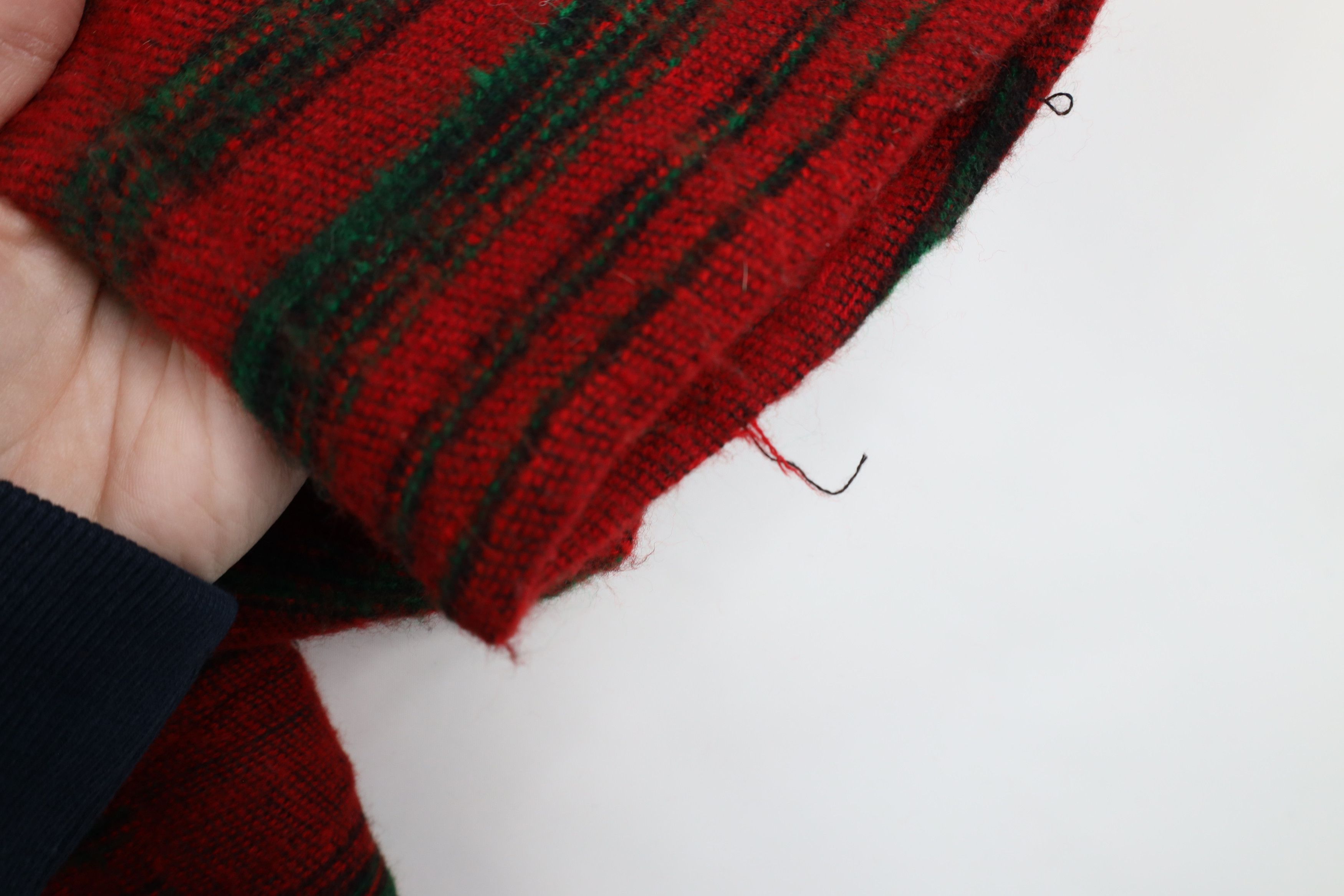 Vintage Vintage 90s Y2K Streetwear Striped Fringed Oversized Hoodie Size XL / US 12-14 / IT 48-50 - 4 Thumbnail