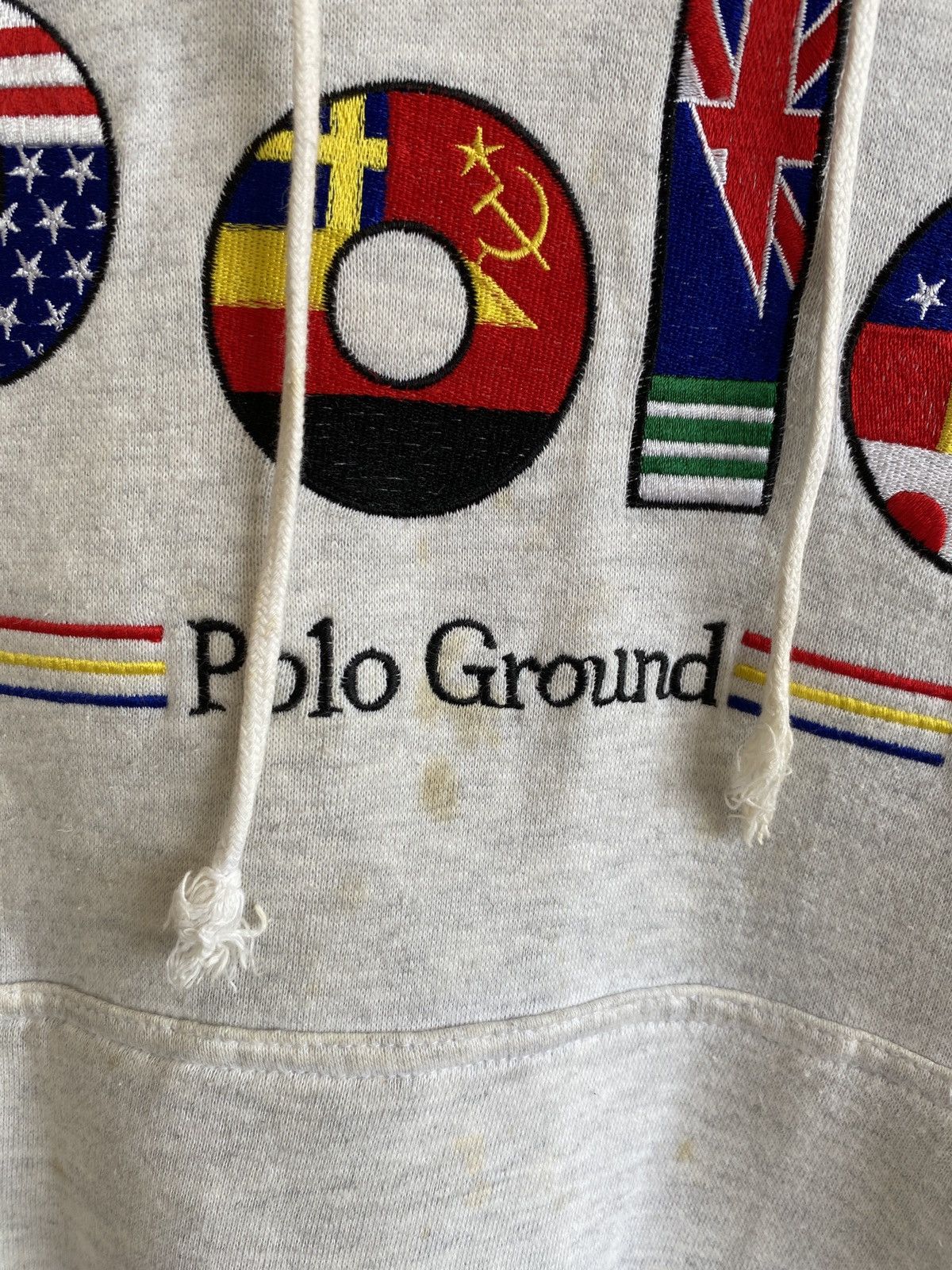 Polo Ralph Lauren Vintage Brand Polo Ground Spell Out Hoodie 1990s Size US L / EU 52-54 / 3 - 7 Thumbnail