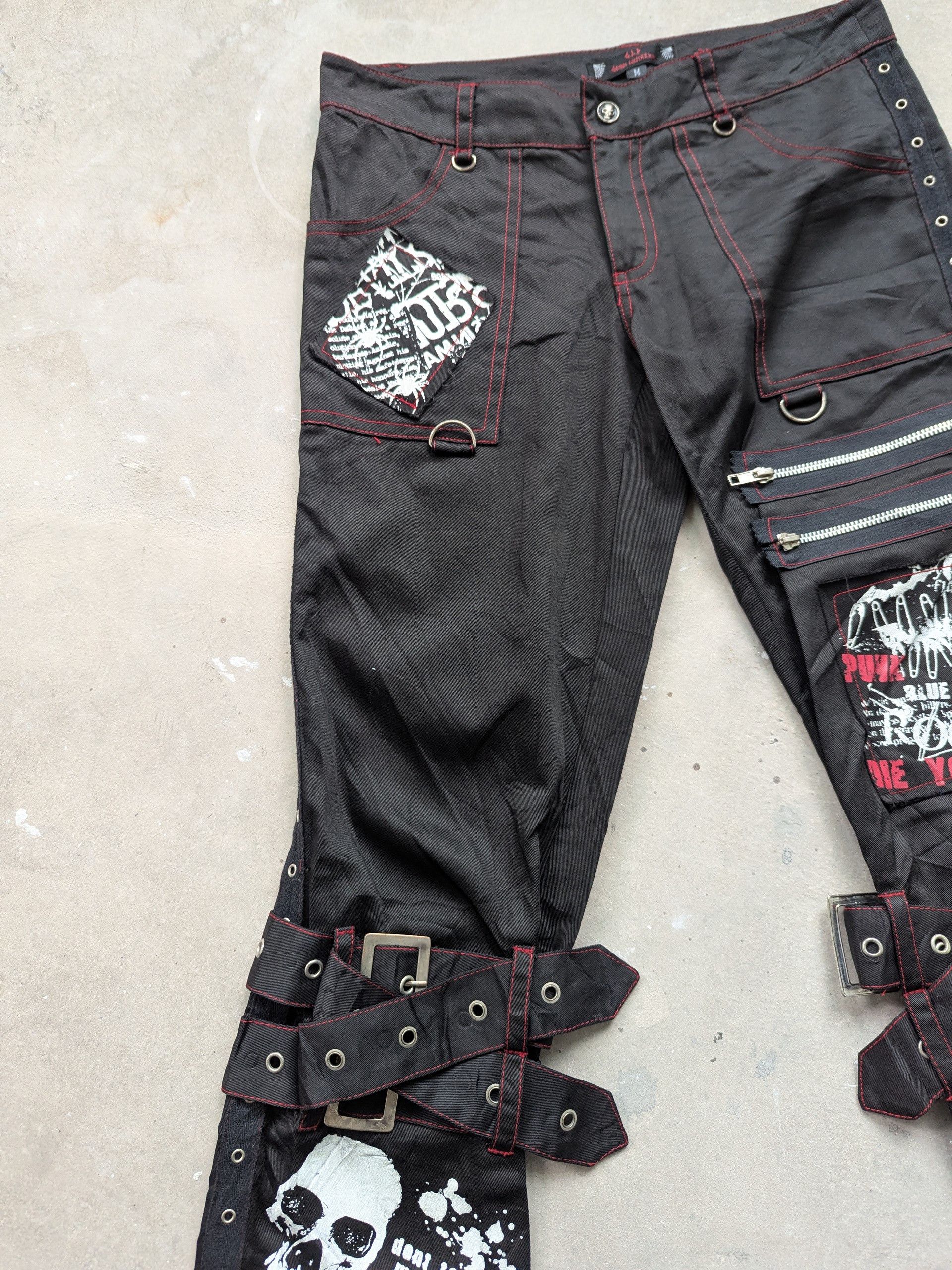 14th Addiction × Seditionaries Vintage Bondage Pants Gothic Lolita Punk LGB If Six Was nine Size 29" - 7 Thumbnail
