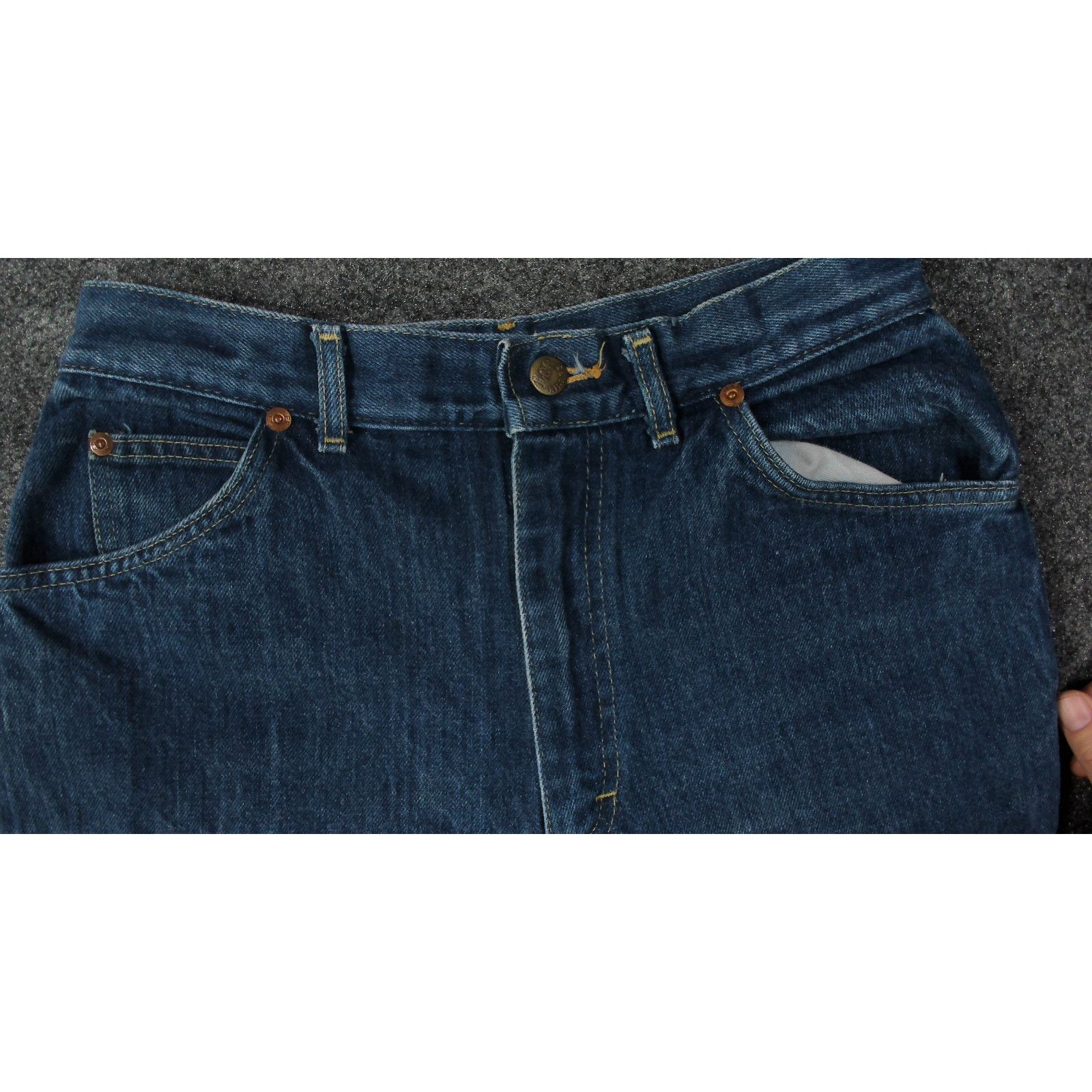 Lee 70s Lee Riders Talon 42 Dark Wash Jeans 29x35 Size 29" - 10 Thumbnail