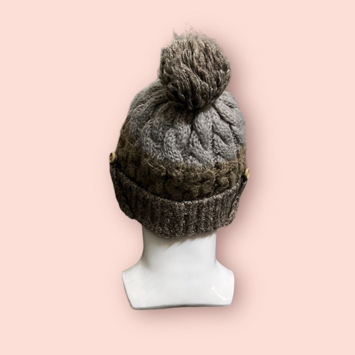 Other VINTAGE JAPAN CABLE KNITTED BEANIE VIVIENNE STYLE DESIGN Size ONE SIZE - 17 Thumbnail