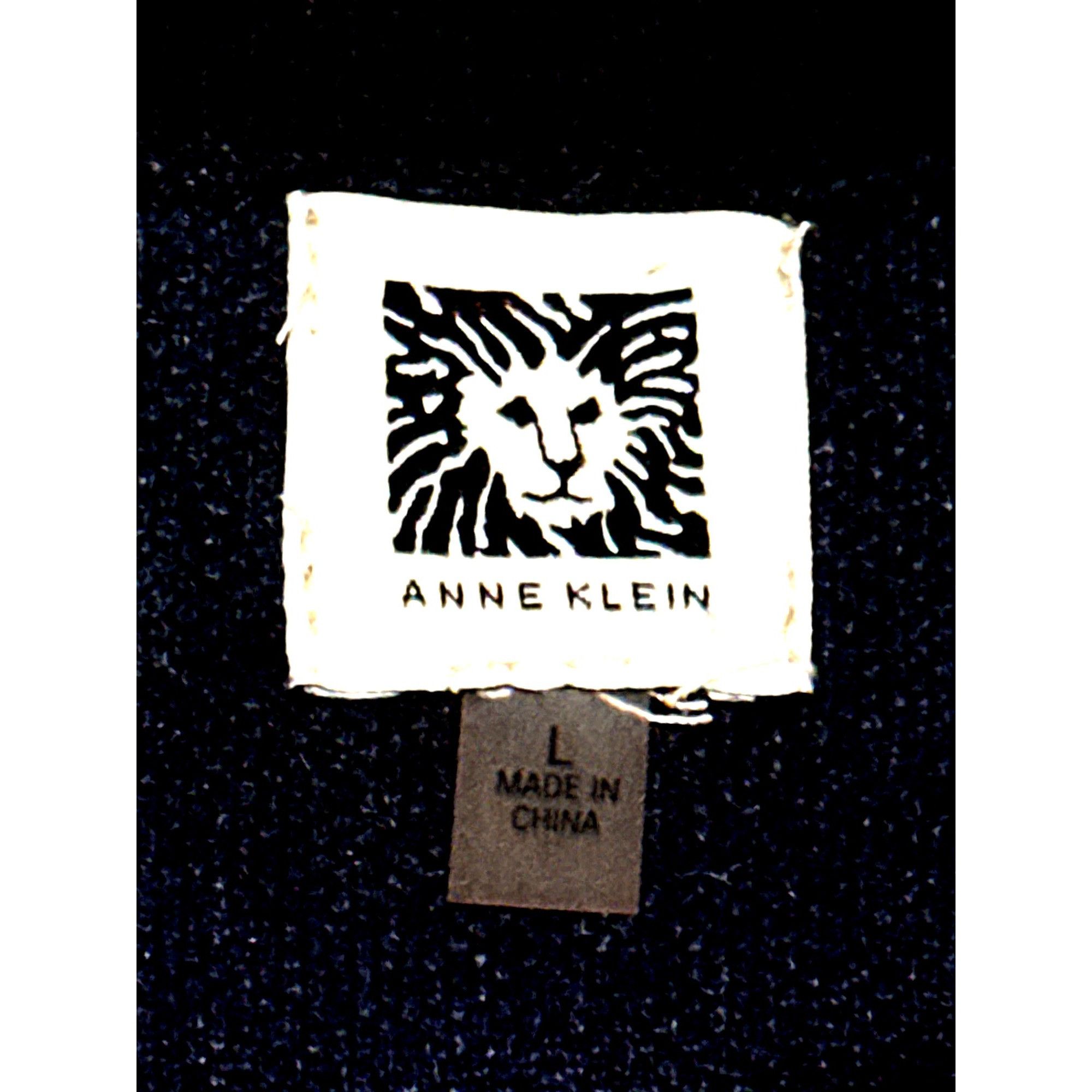 Anne Klein Anne Klein Size L Navy Teal Plaid Argyle Crewneck Sweater Pr Size L / US 10 / IT 46 - 7 Thumbnail