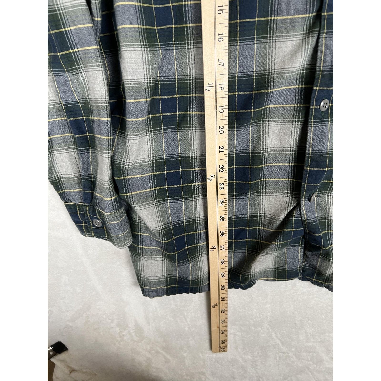 Polo Ralph Lauren Polo Jeans Co Ralph Lauren Shirt Mens Large Green Plaid Flan Size US L / EU 52-54 / 3 - 4 Thumbnail