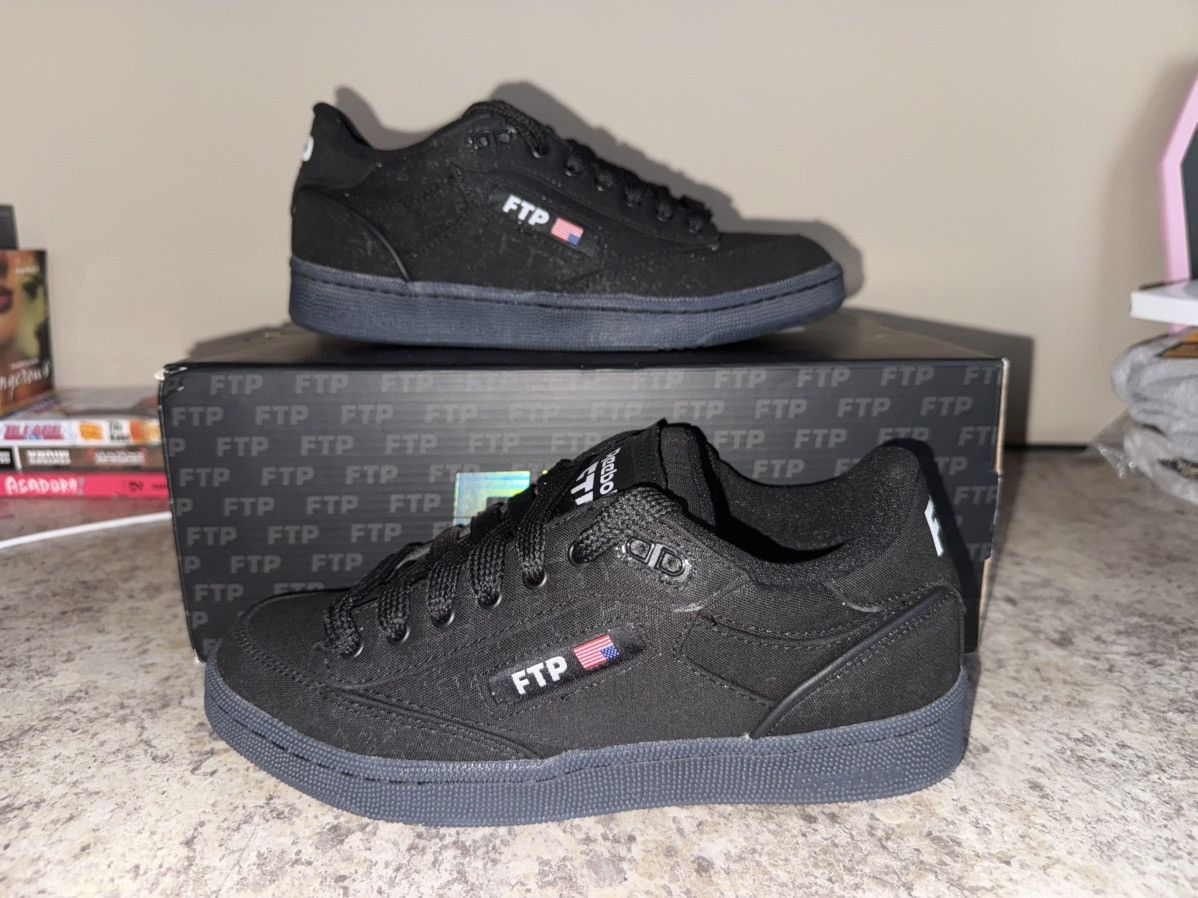 Fuck The Population Ftp Reebok Club C 2025 Size US 7 / EU 40 - 3 Thumbnail