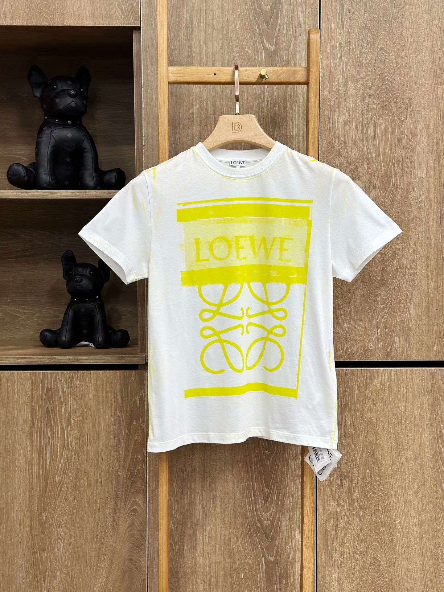 Loewe LOEWE White Casual Crew Neck T-Shirt Size XS / US 0-2 / IT 36-38 - 1 Thumbnail