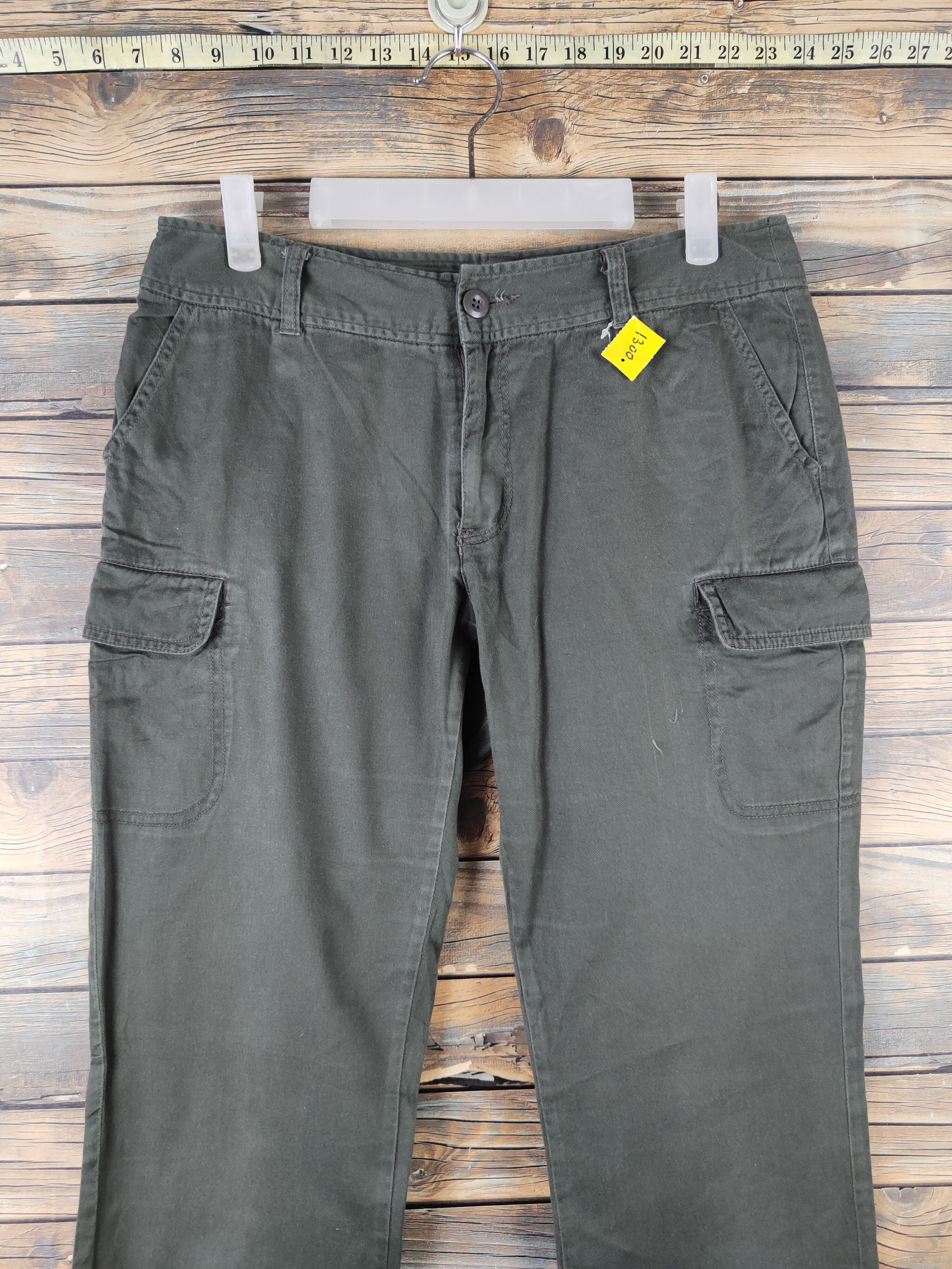 Other DL Earth Music&Ecology Olive Multipocket Cargo Pants #1300 Size 30" / US 8 / IT 44 - 2 Thumbnail