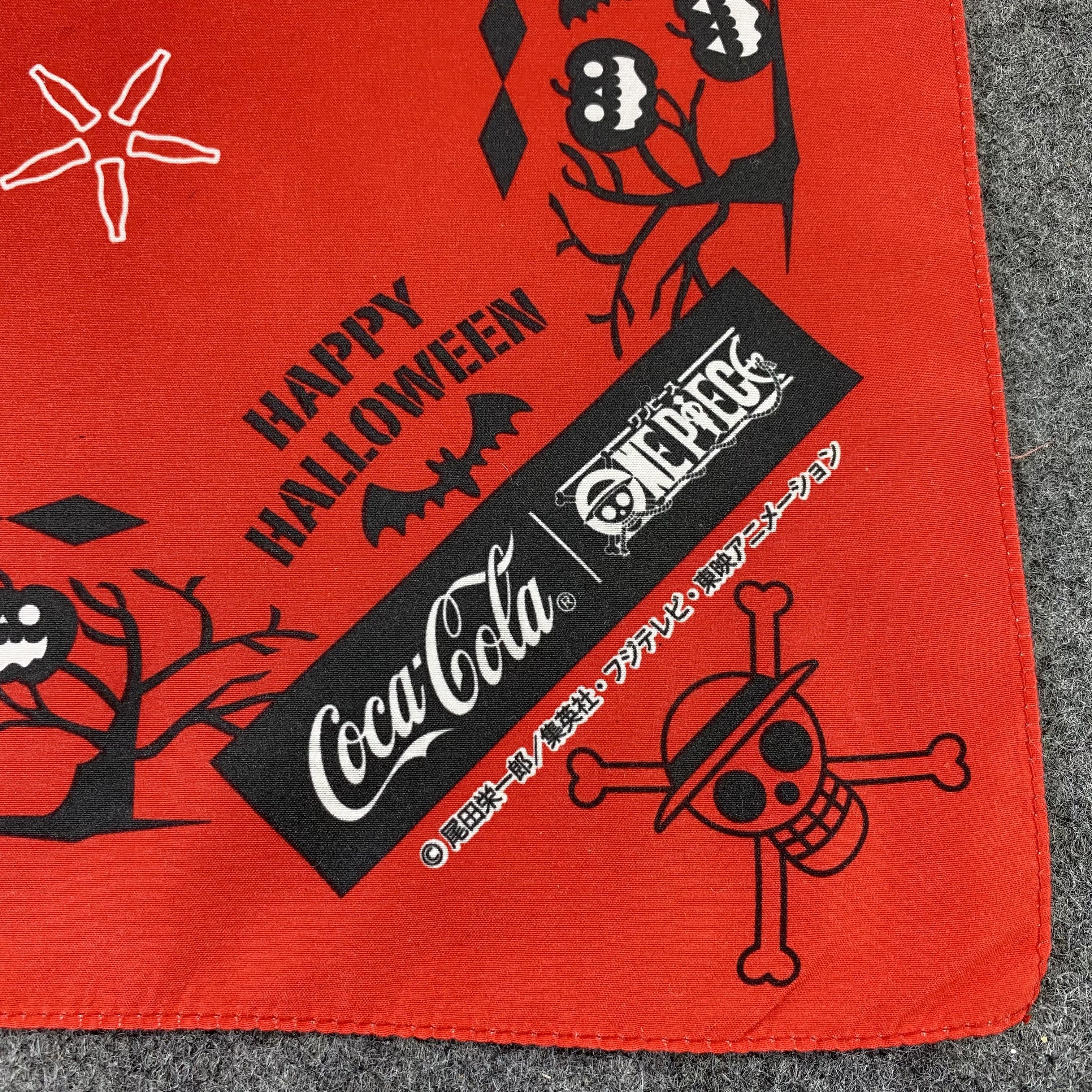 Anime ONE PIECE X COCA COLA bandana handkerchief neckerchief-B469 Size ONE SIZE - 5 Thumbnail