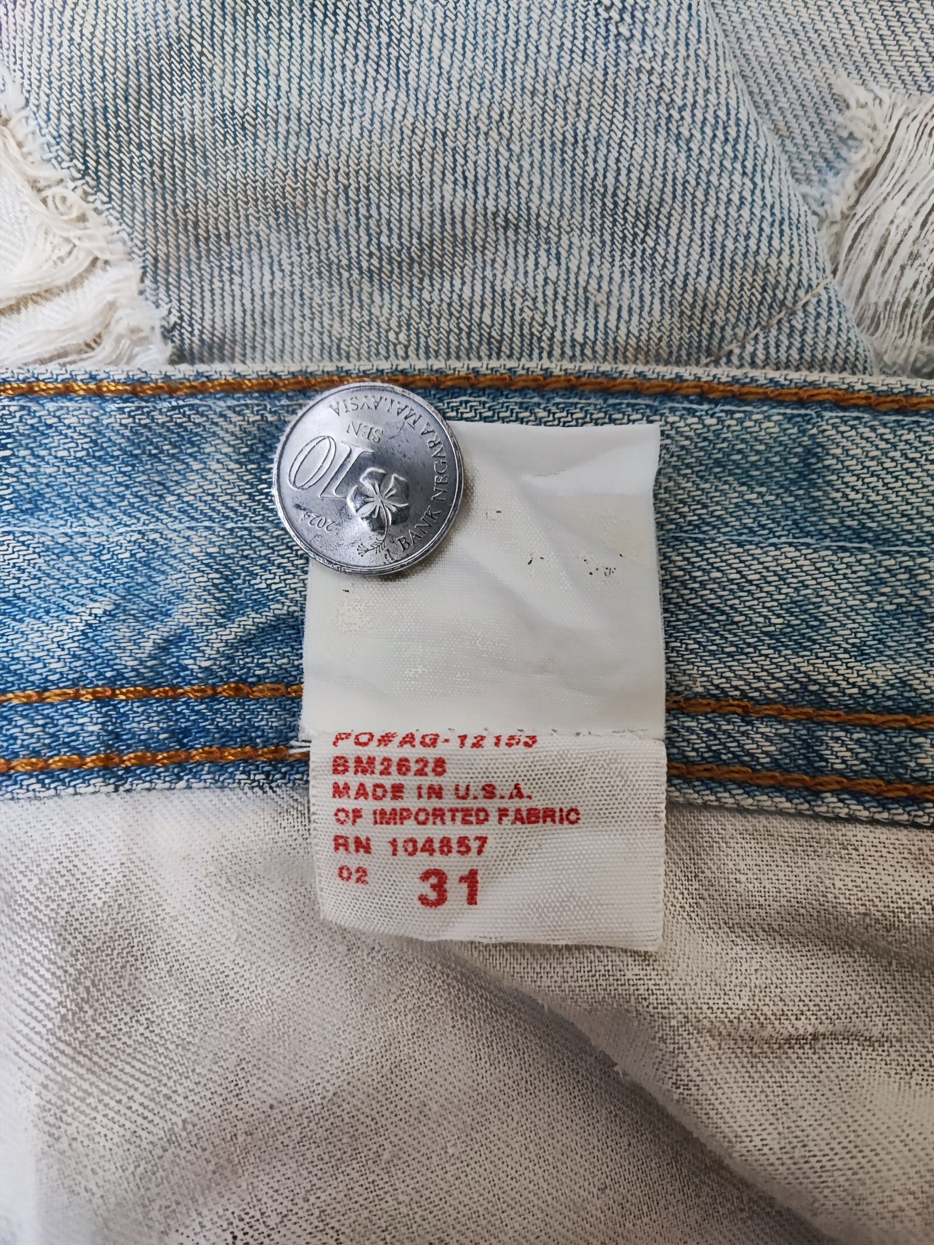 AG Adriano Goldschmied AG Adriano Goldschmied Distressed Faded Blue Jeans Size US 33 - 13 Thumbnail
