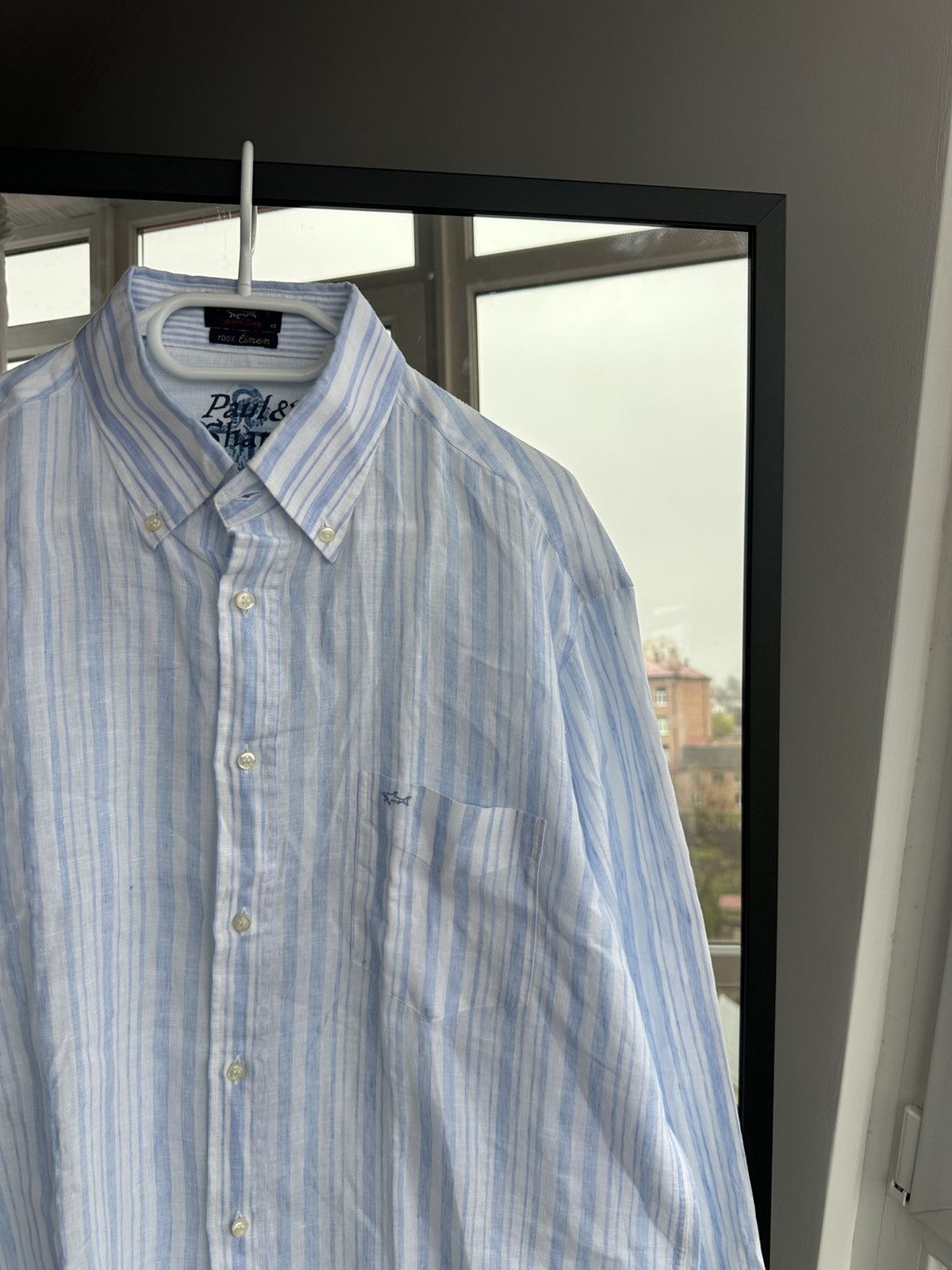 Paul & Shark Paul & Shark Yachting Striped Shirt Blue White Button Down Size US XL / EU 56 / 4 - 6 Thumbnail