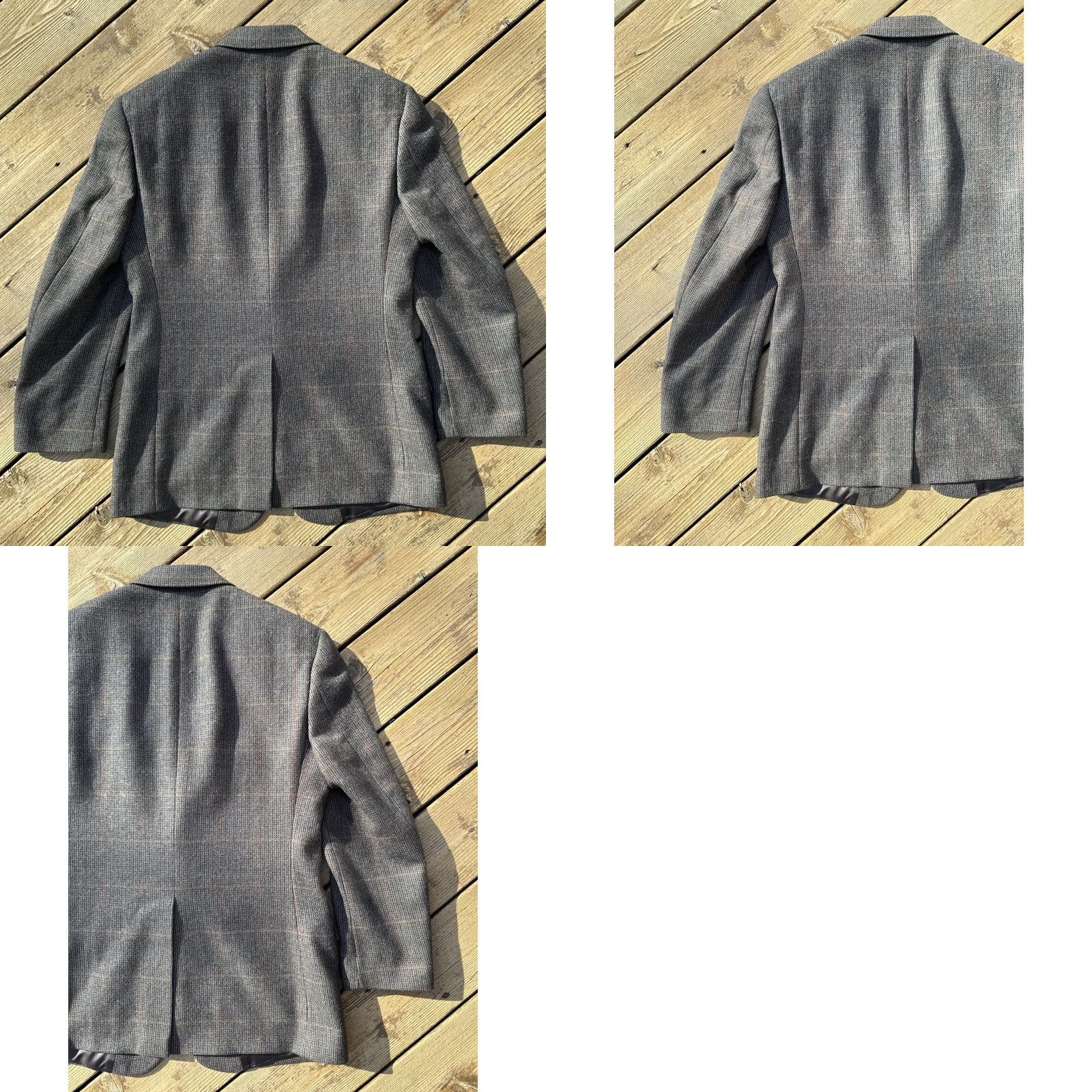 Brooks Brothers Brooks Brothers USA Made Wool Tweed Blazer Sport Coat Mens 44 Gray Silk Lining Regular Chest 44 Size 44R - 8 Thumbnail
