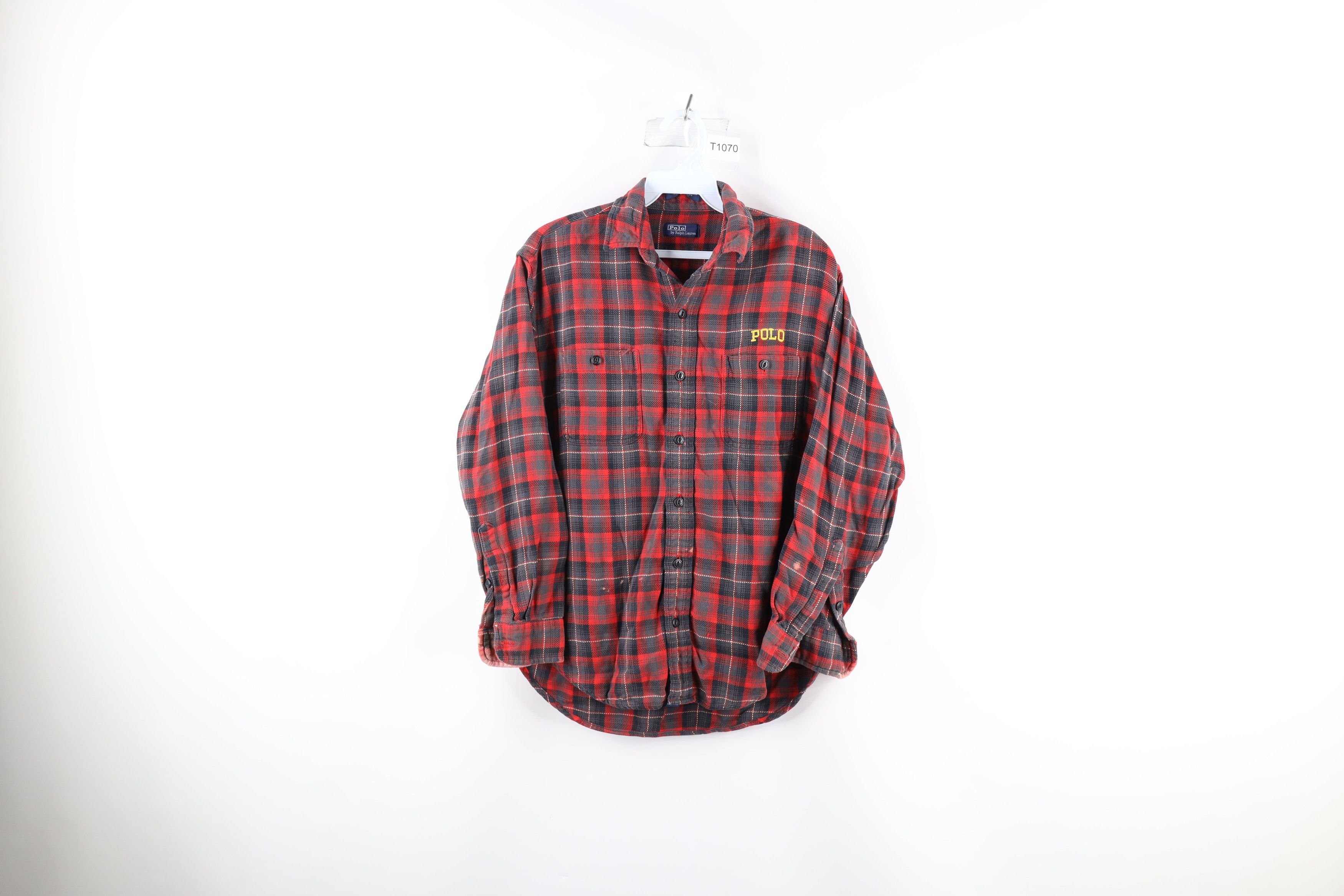 Polo Ralph Lauren Vintage 80s Ralph Lauren Spell Flannel Button Shirt Plaid Size US S / EU 44-46 / 1 - 1 Thumbnail