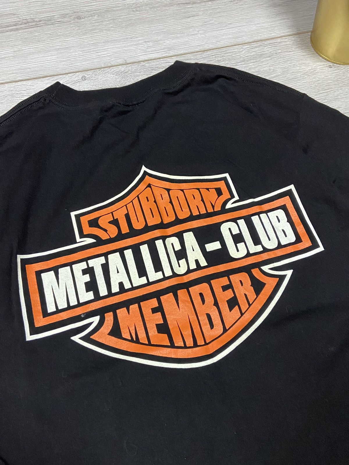 Metallica Metallica the club Harley Davidson 1998 vintage t-shirt Size US L / EU 52-54 / 3 - 9 Thumbnail