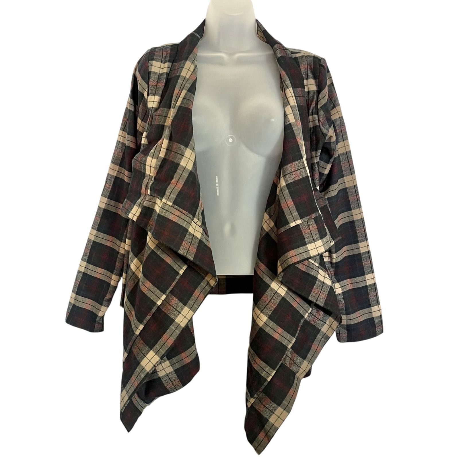 Other Lovers + Friends Days Like These Plaid Tartan Open Jacket Size S / US 4 / IT 40 - 1 Thumbnail