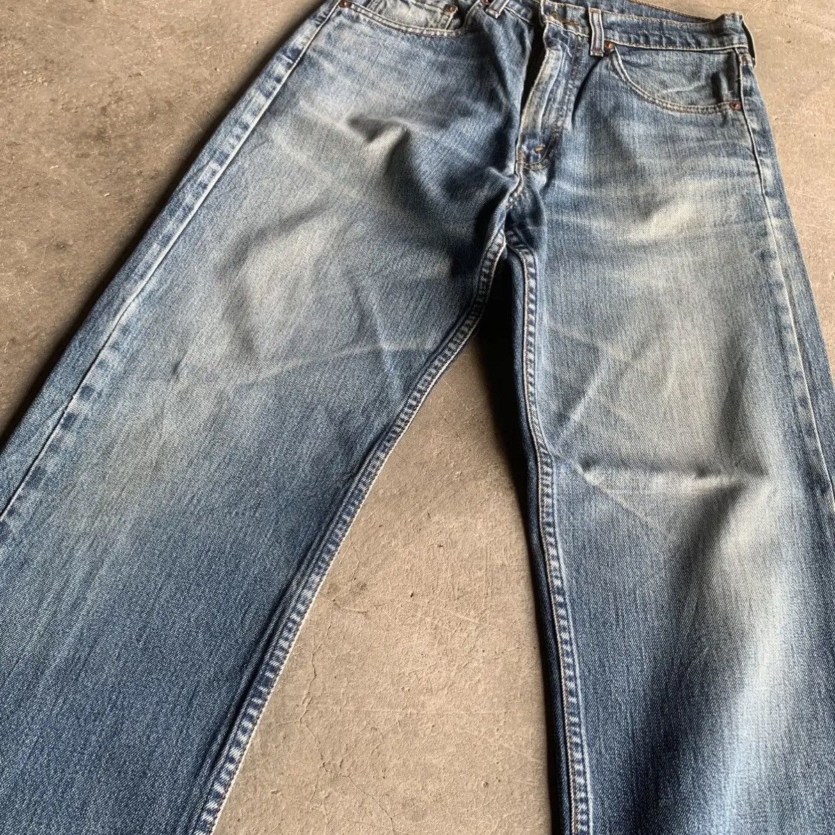 Levi's Vintage Levi’s 512 Blue Wash Jeans Distressed Denim Pants Size US 28 / EU 44 - 4 Thumbnail