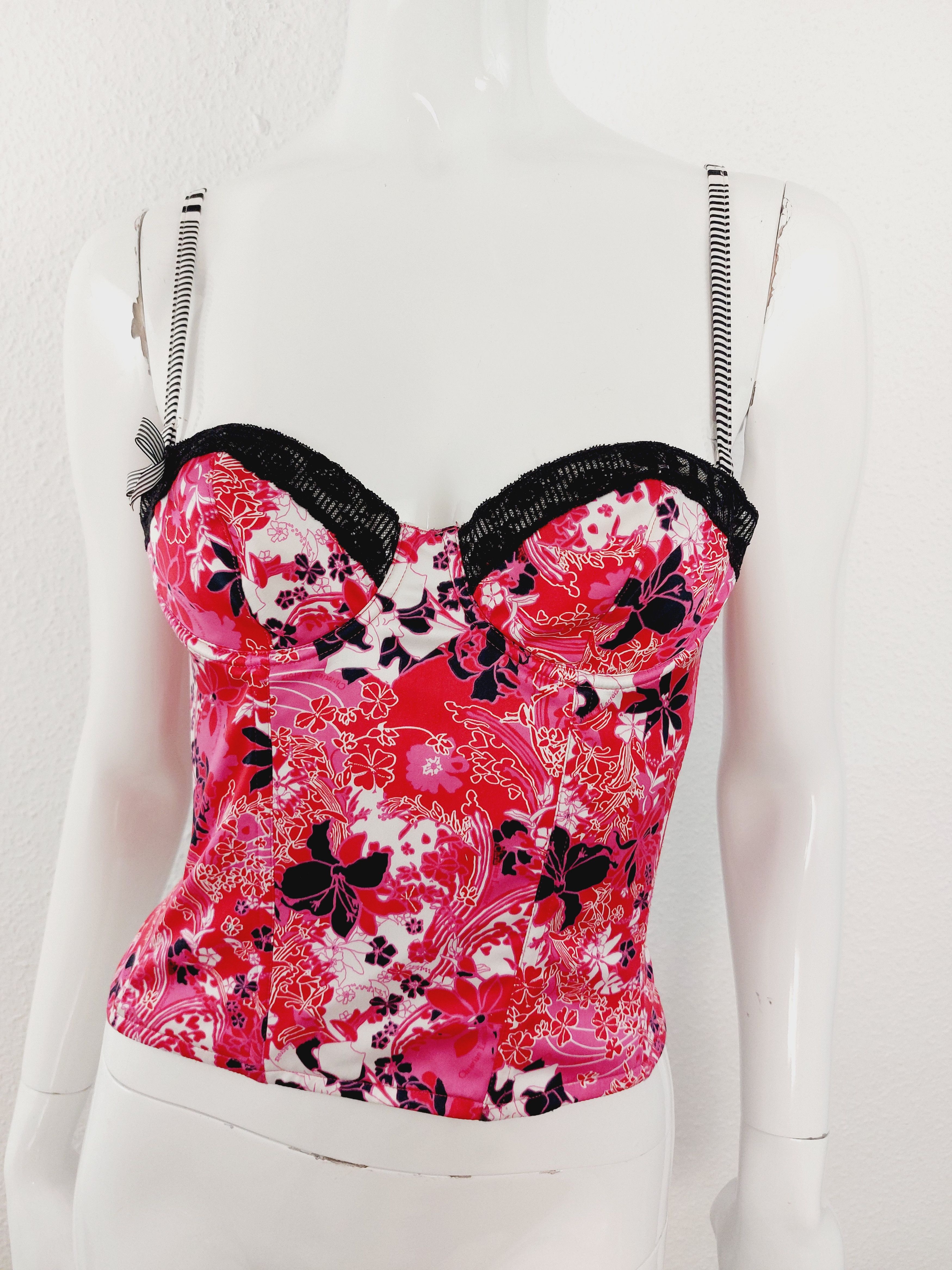 Christian Lacroix Christian Lacroix Butterfly Floral Lace Bow Corset Bustier Size S / US 4 / IT 40 - 1 Thumbnail