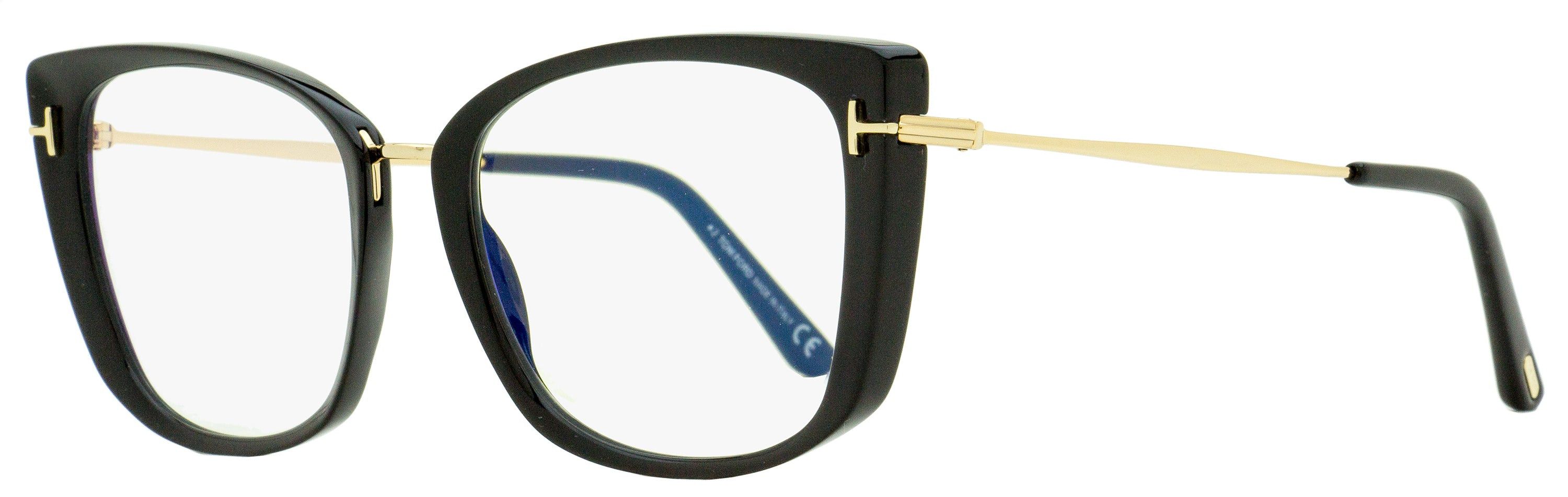Tom Ford Women Eyeglasses Black Rose Gold Blue Light Block Round FT5770 001 NEW Buy Tom Ford - FT5770-B | Moon & Co Eyewear main image 4