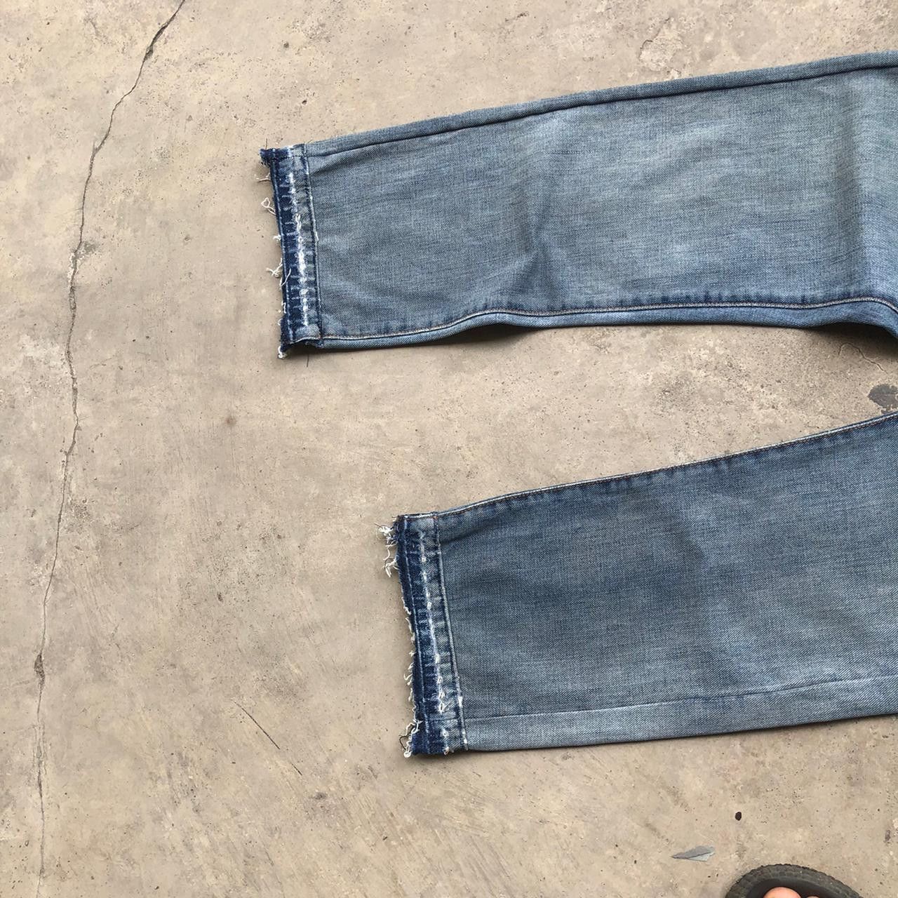 Dior SS04 Dior Honeycomb Glitter Distressed Jeans Hedi Slimane Size US 31 - 6 Thumbnail