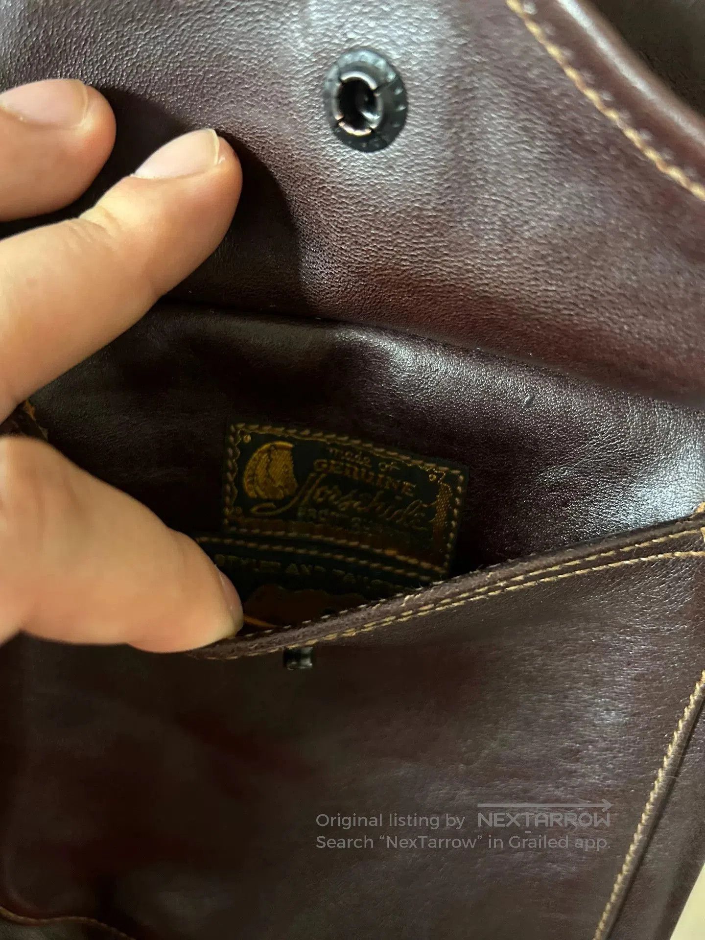 Japanese Brand soft brown A2 pilot jacket with colorful details. Size US M / EU 48-50 / 2 - 7 Thumbnail
