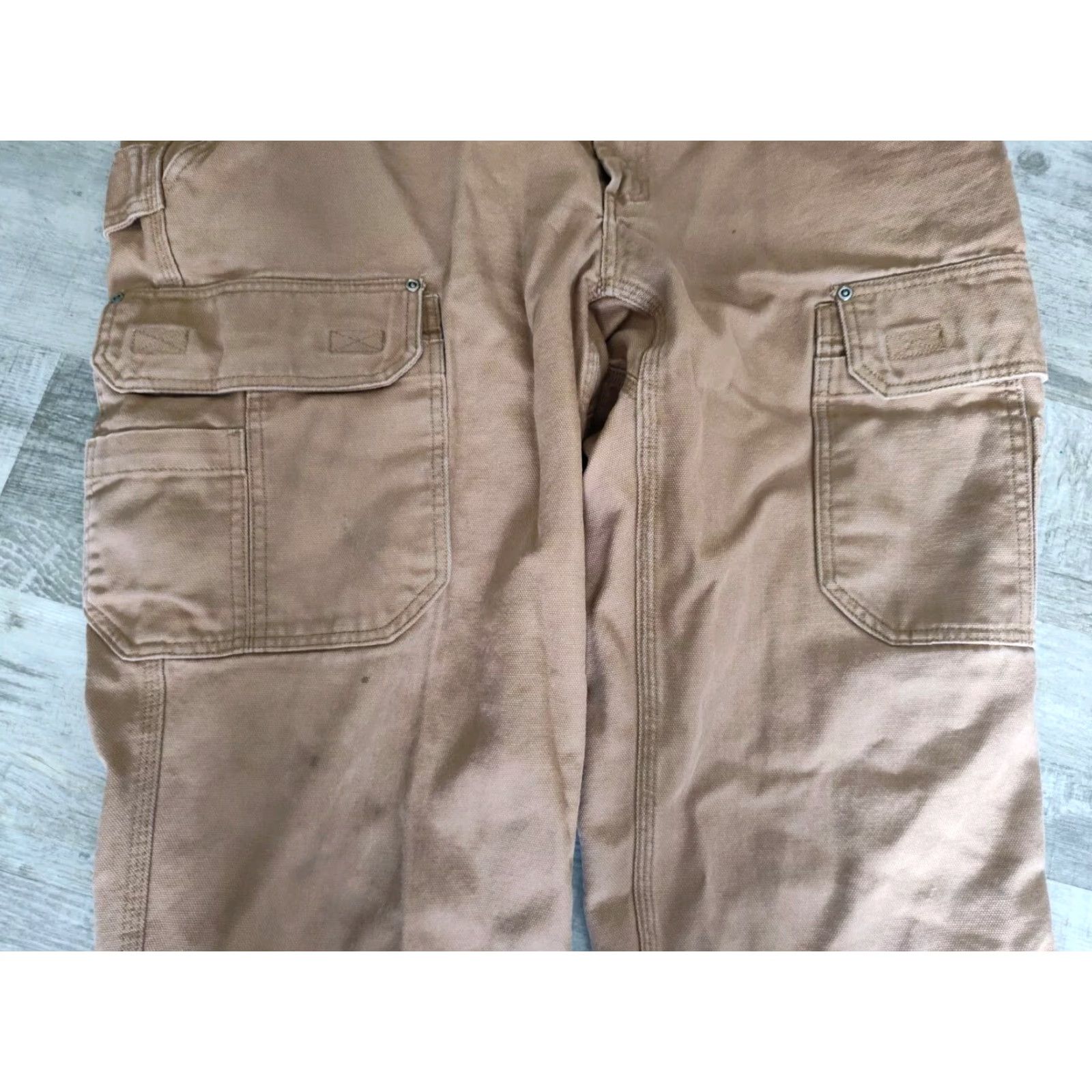 Vintage VINTAGE Duluth Trading Heavy Canvas Cargo Pants Mens 42X29 Brown Utility Workwear Size US 42 / EU 58 - 3 Thumbnail