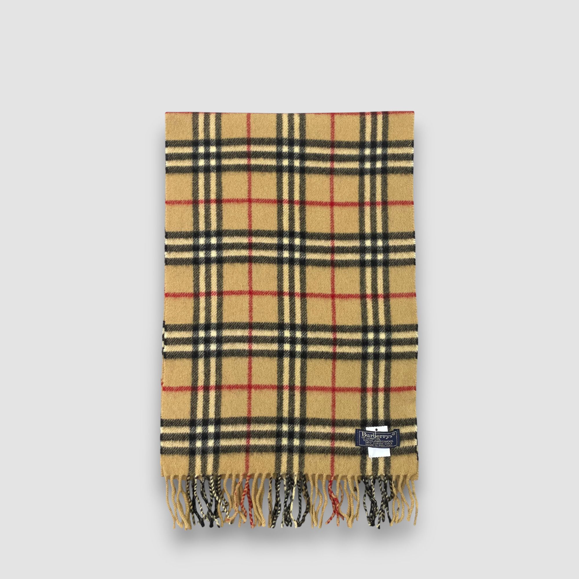 Burberry Vintage Burberry Scarf Muffler Wool Nova Check Neck Scarves Size ONE SIZE - 2 Thumbnail