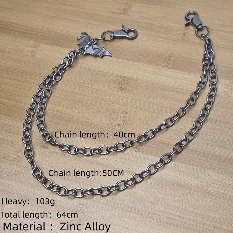 Jewelry Punk Style Bat Pants Chain Size ONE SIZE - 3 Thumbnail