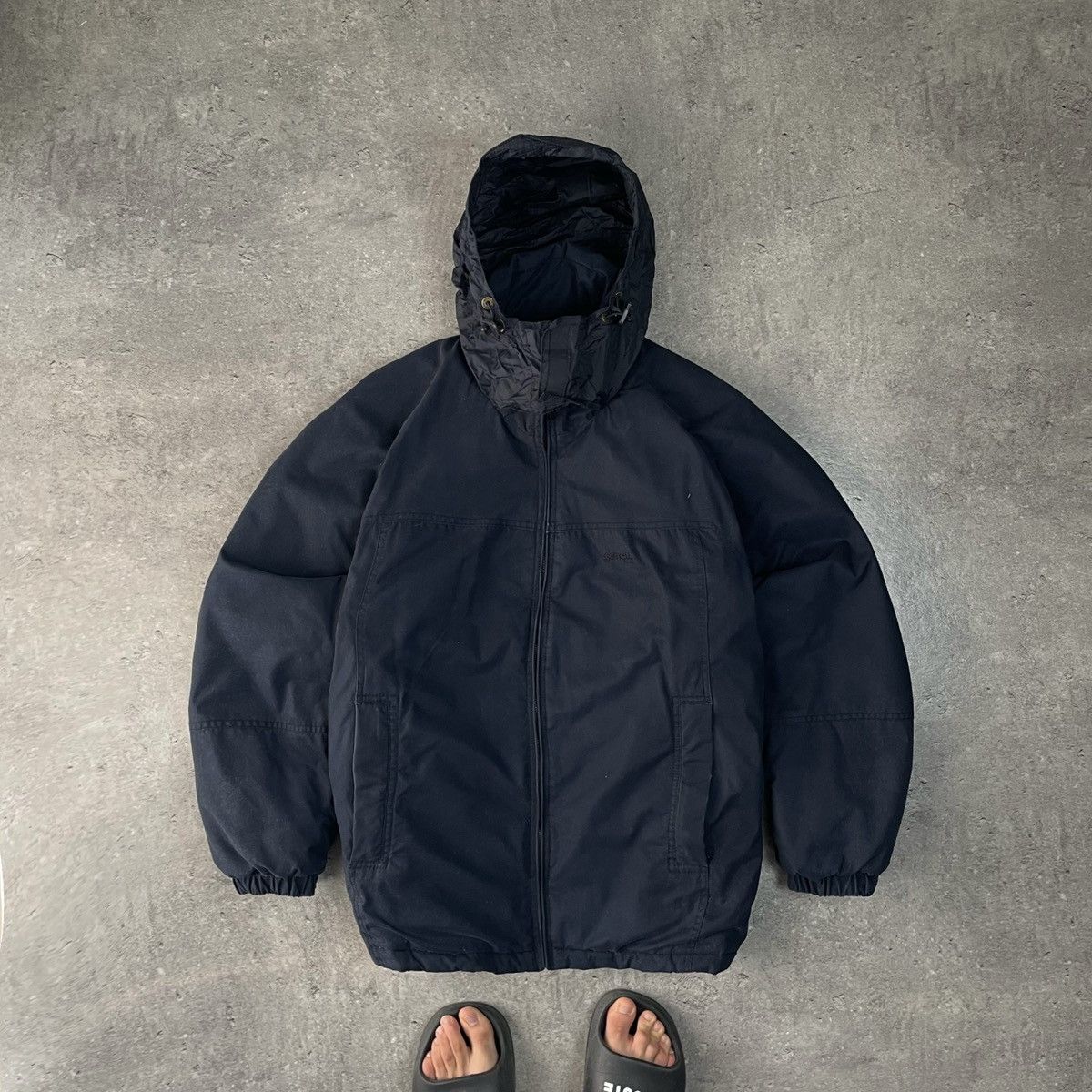 Schott Vintage 00s Down Jacket Schott Bomber Puffer USA Nylon Size US S / EU 44-46 / 1 - 1 Thumbnail