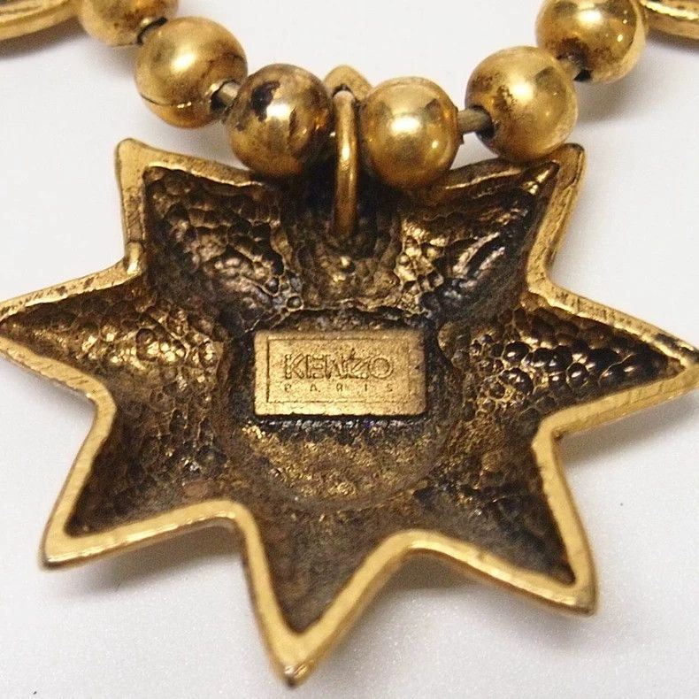 Kenzo Kenzo Vintage brass star, moon, and sun pendant necklace Size ONE SIZE - 5 Thumbnail