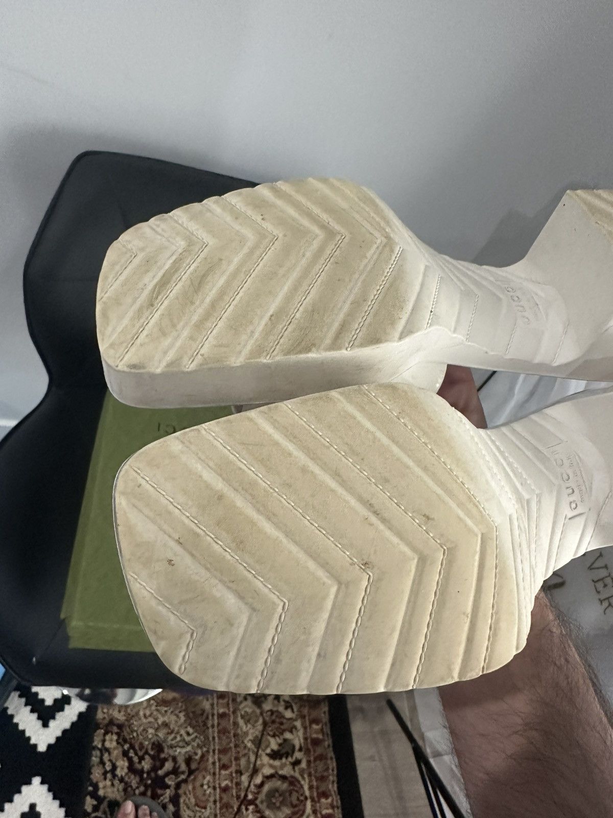 Gucci Gucci rubber heels Size US 8 / IT 38 - 4 Thumbnail