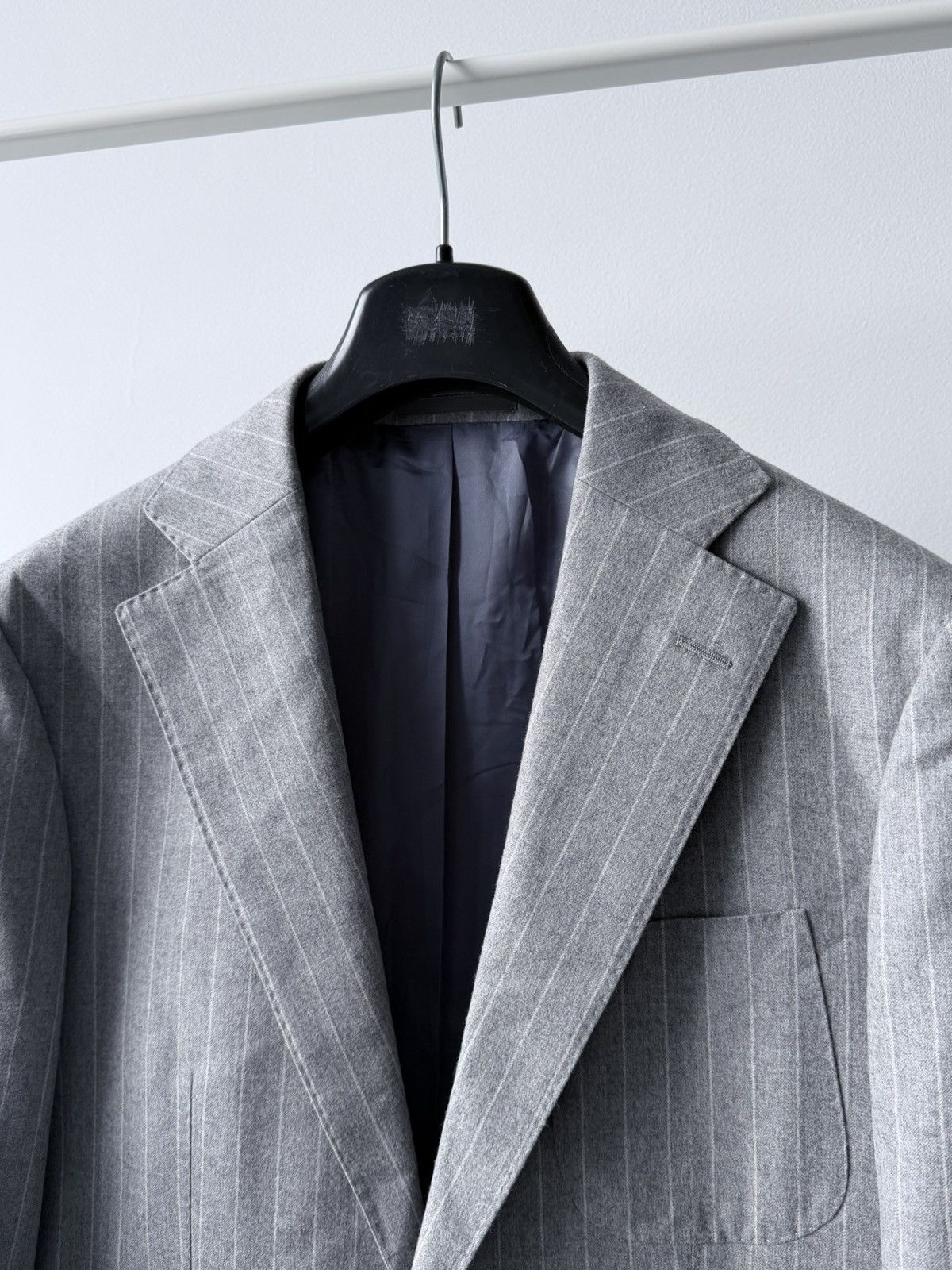 Suitsupply Suitsupply Wool Gray Striped Blazer Jacket Size 98 Size 40L - 4 Thumbnail